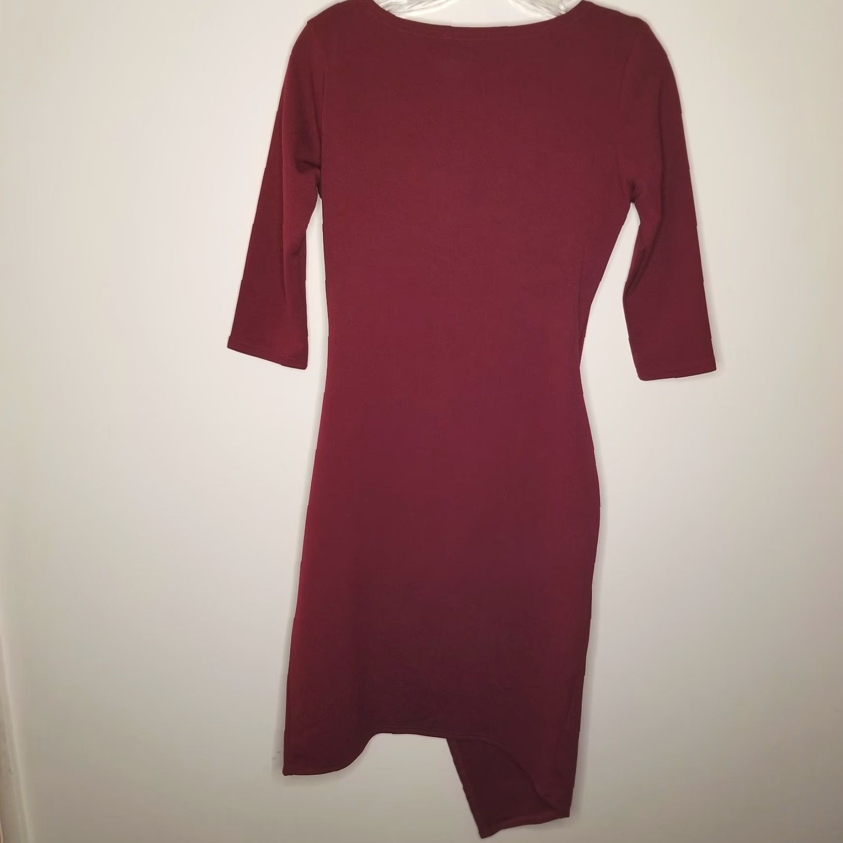 Boohoo Boohoo Night Dress Womens Red Short Sleeve Size 8 Midi Size 30" / US 8 / IT 44 - 4 Thumbnail