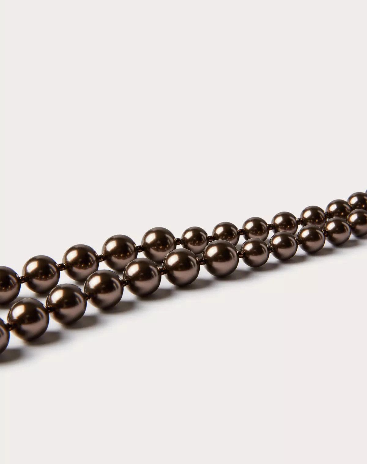 Valentino oc11z0725 Size:OS/Necklace With Swarovski® Pearls in Brown Size ONE SIZE - 3 Thumbnail