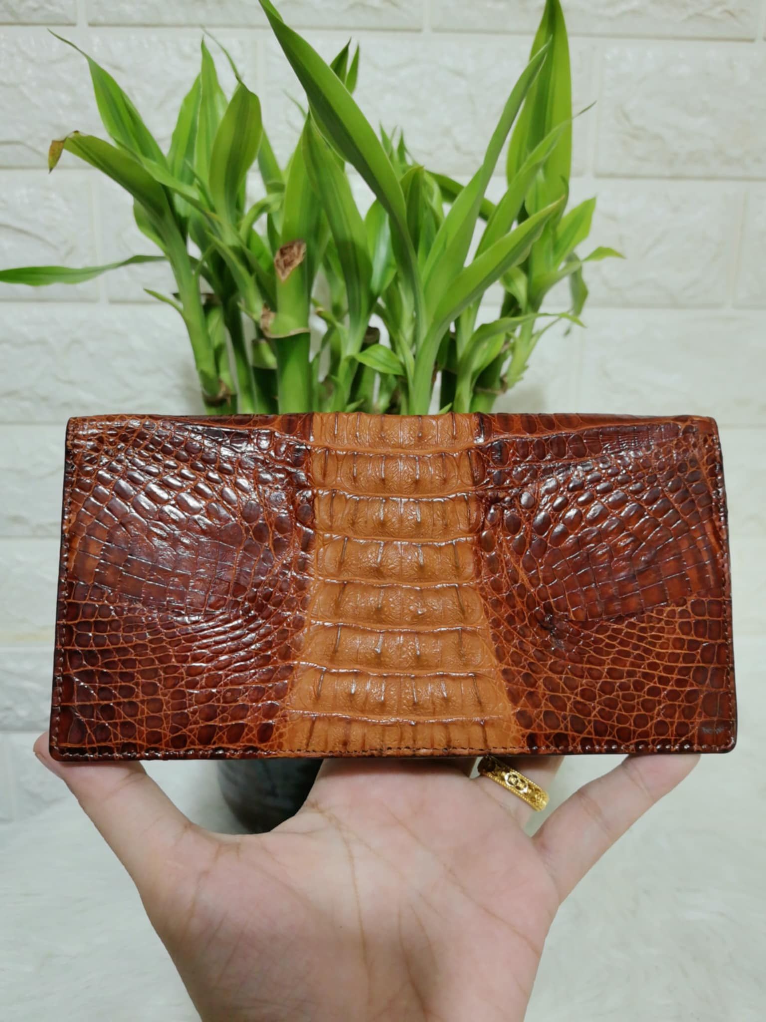Japanese Brand JAPAN GENUINE CROCODILE LEATHER BI-FOLD LONG WALLET Size ONE SIZE - 2 Thumbnail