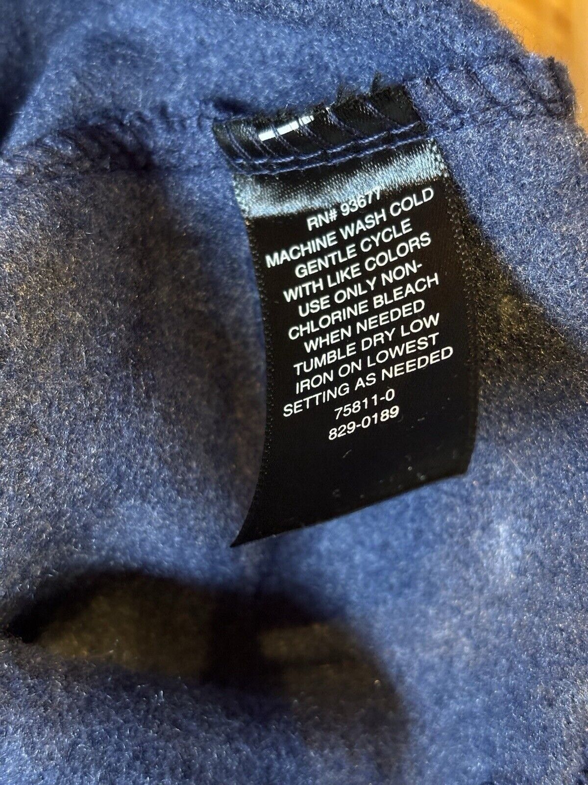 St. Johns Bay St. Johns Bay Blue White Fleece Mock Neck Sweater size M Size M / US 6-8 / IT 42-44 - 3 Thumbnail