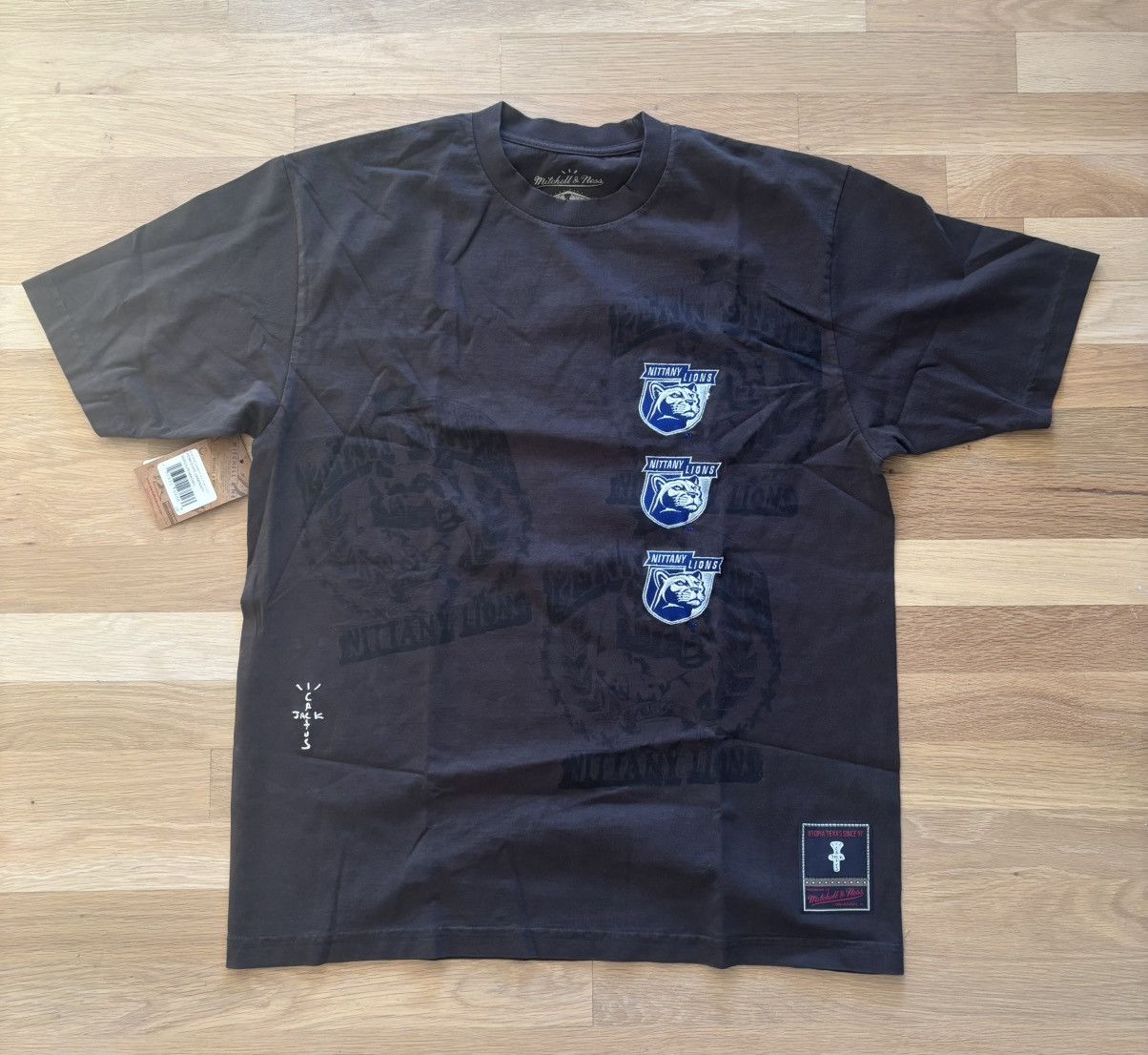 Travis Scott Michell & Ness Penn State Seal Tee