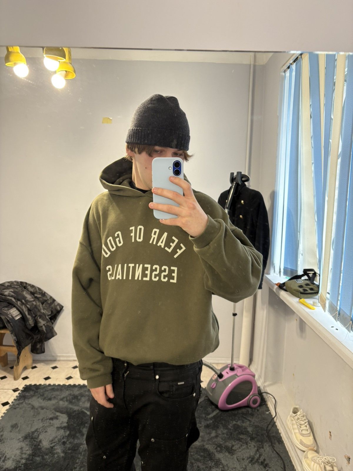 Fear of God Fear Of God Essentials Olive Hoodie Size US M / EU 48-50 / 2 - 3 Thumbnail