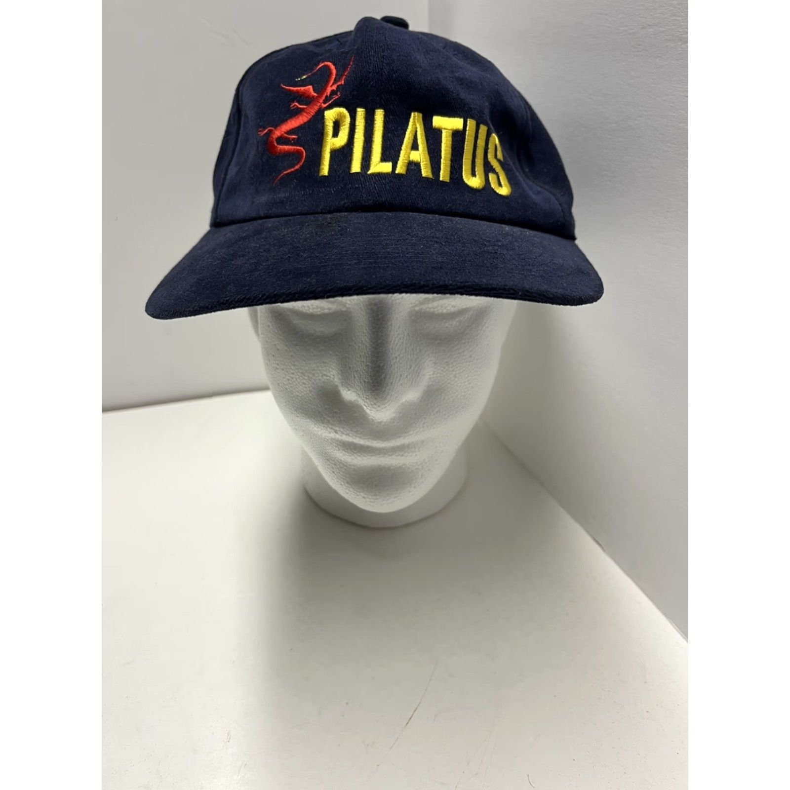 Vintage Pilatus Globus Hat Dark Blue Adjustable Strap Baseball Cap Men Adjustable Volume: Not provided Size ONE SIZE - 7 Thumbnail