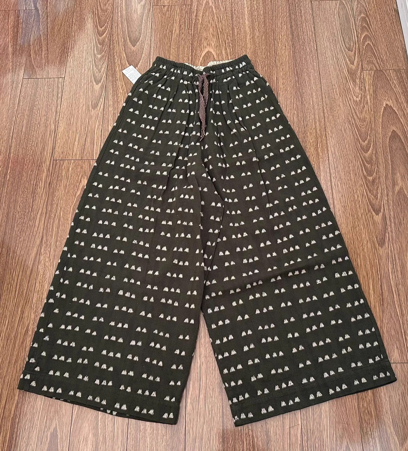 Kapital KAPITAL 25AW Drawstring Print Embroidered Wide Pant3 Size US 34 / EU 50 - 1 Thumbnail