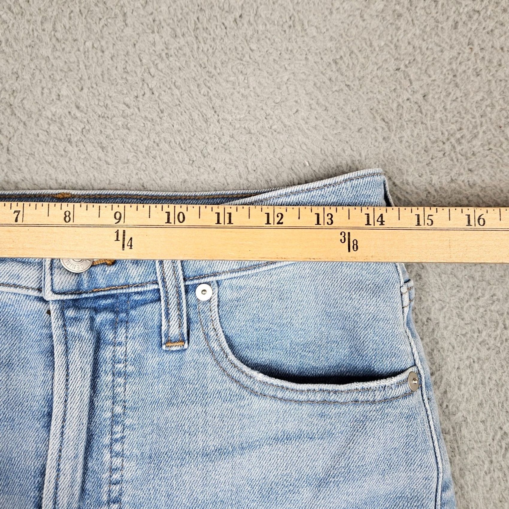 Madewell Madewell Jeans Women's Regular 27 Distressed Blue Cotton Elastane Mid Rise Size 27 Denim Pants Size 27" / US 4 / IT 40 - 5 Thumbnail