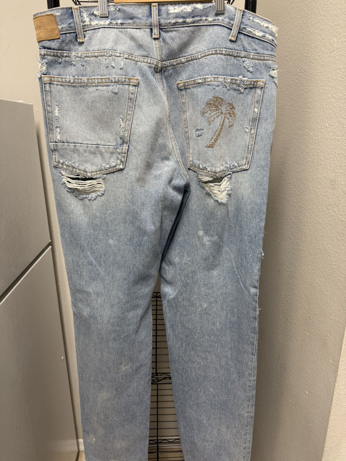 Palm Angels Palm angels “Malibu” distressed denim Size US 36 / EU 52 - 2 Thumbnail