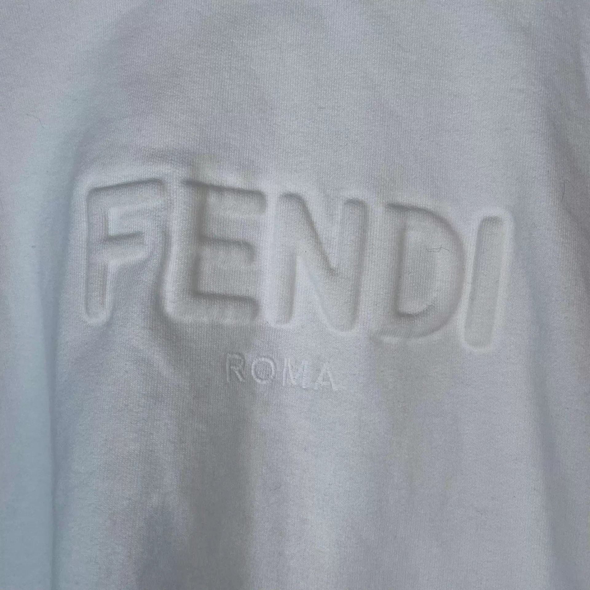 Fendi Fendi white logo women's 95 new sweatshirt Size M / US 6-8 / IT 42-44 - 3 Thumbnail