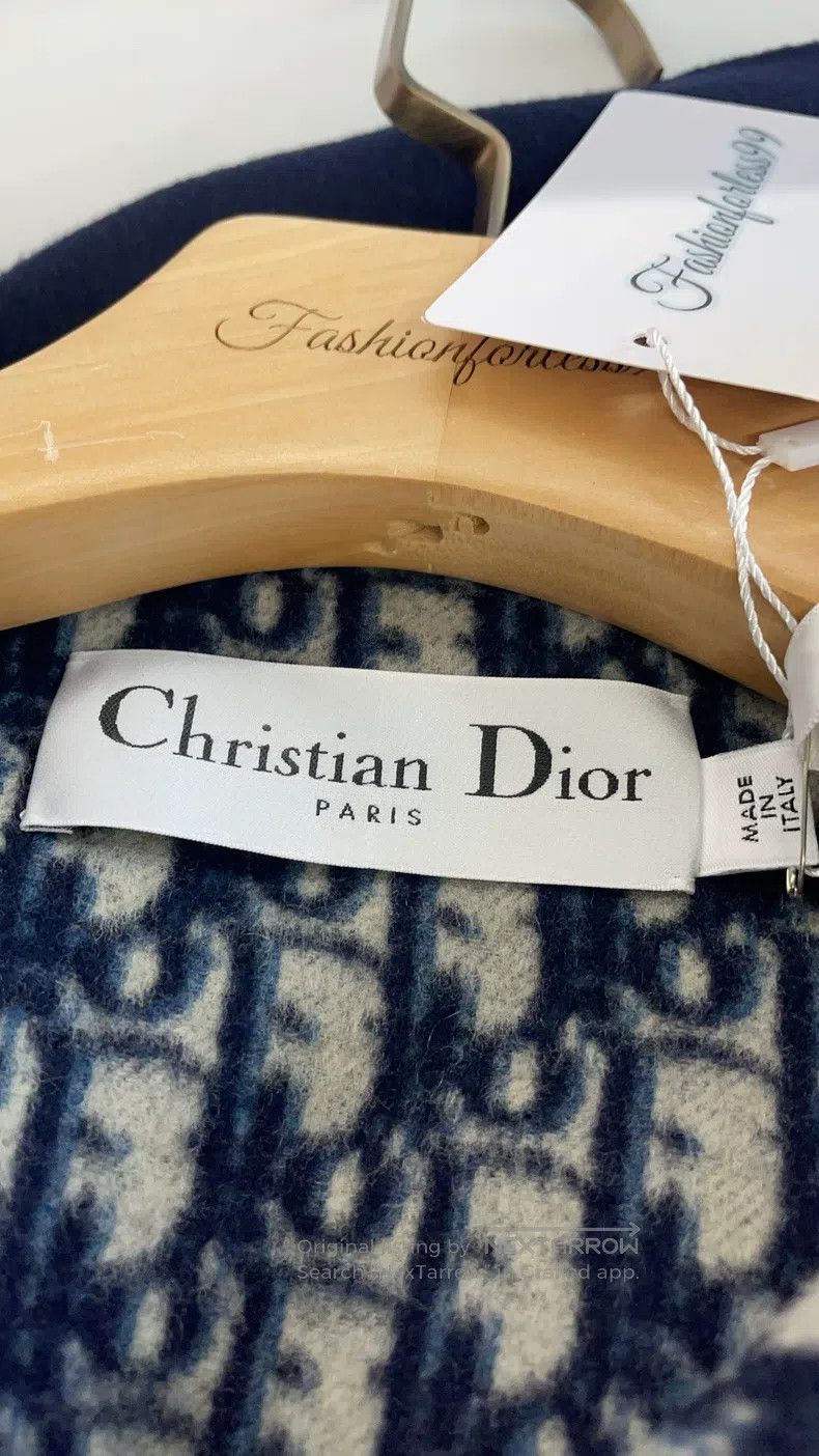Dior Dior Blue hooded double-sided zipper cashmere jacket Size XS / US 0-2 / IT 36-38 - 3 Thumbnail