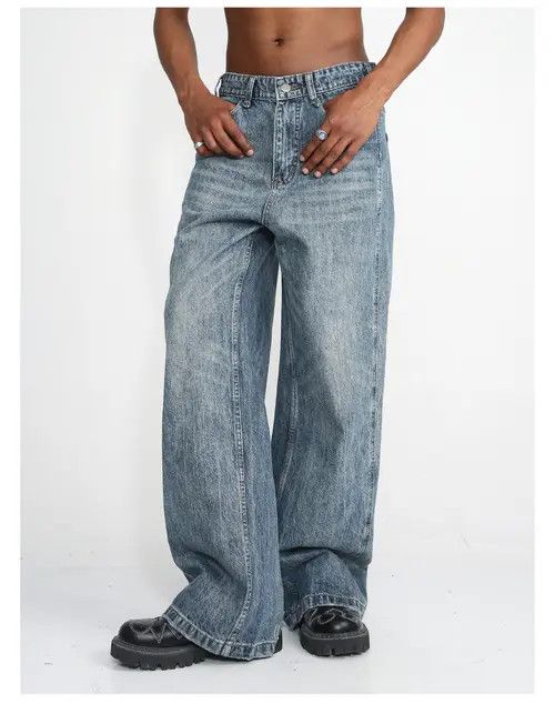 VIBE y2k faded washed flared jeans Size US 32 / EU 48 - 3 Thumbnail