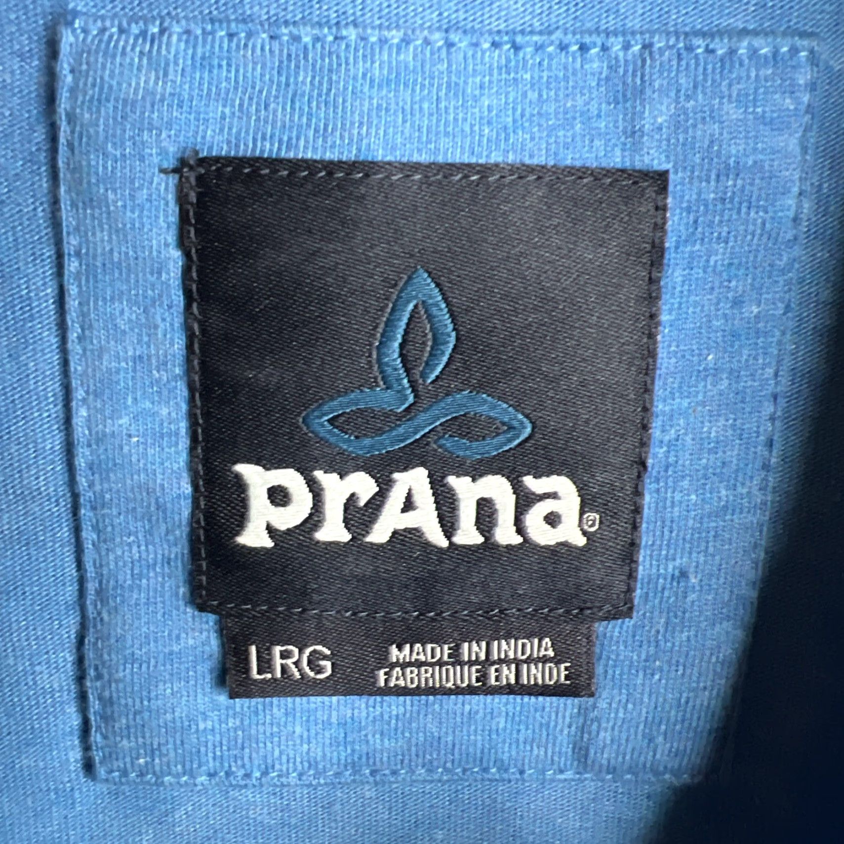 Prana prAna Polo Shirt - Short Sleeve - Blue - Size L - Men Size US L / EU 52-54 / 3 - 3 Thumbnail
