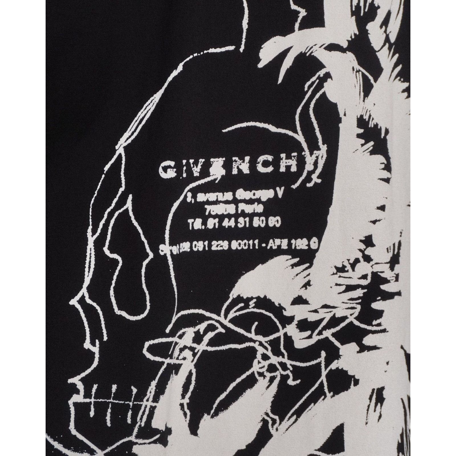 Givenchy Givenchy barbed black gothic printed tee oversized shirt Size US L / EU 52-54 / 3 - 8 Thumbnail