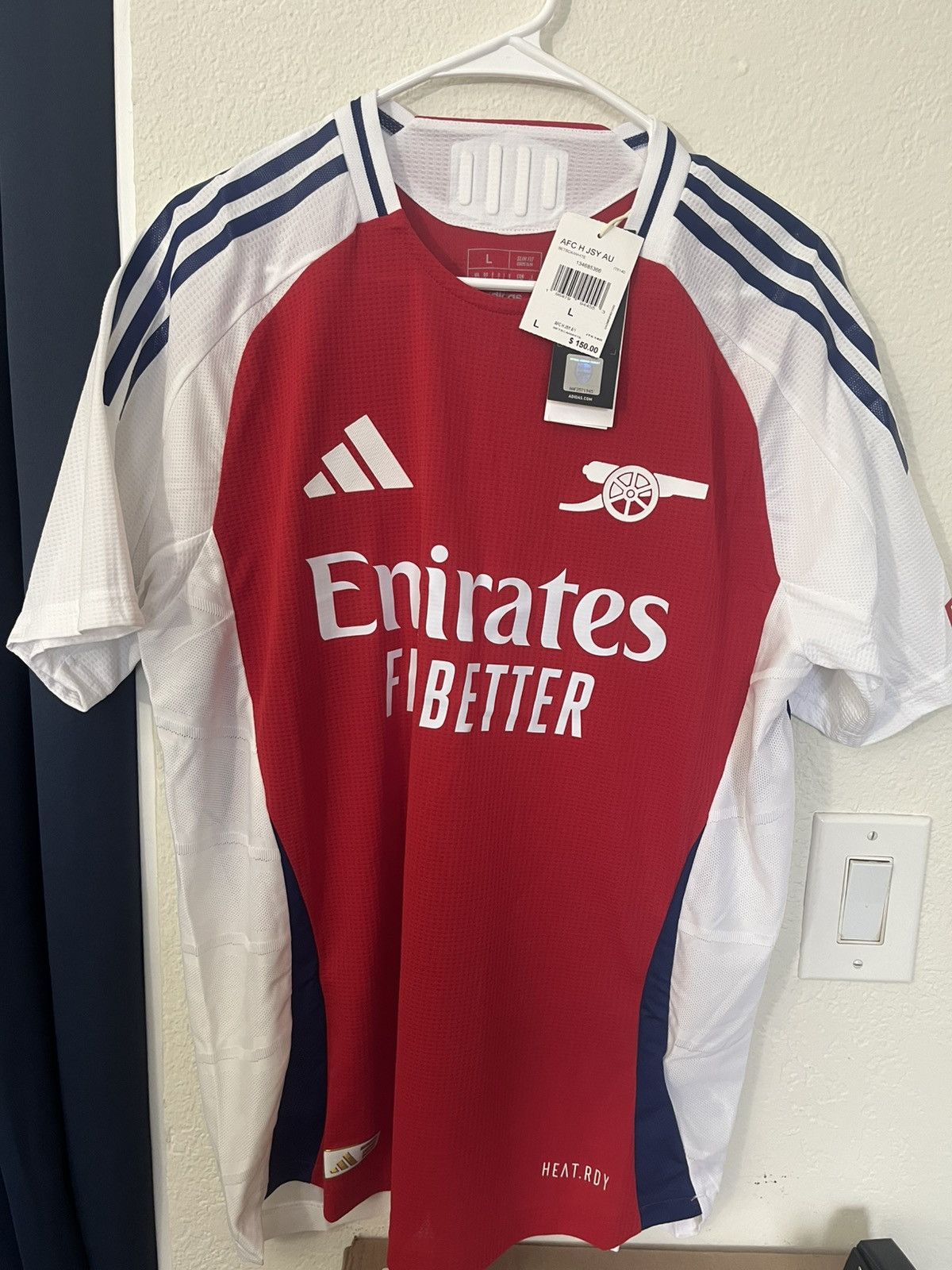 Adidas Adidas Calafiori 2024-25 Arsenal Home Soccer Jersey Large 33 Size US L / EU 52-54 / 3 - 1 Thumbnail