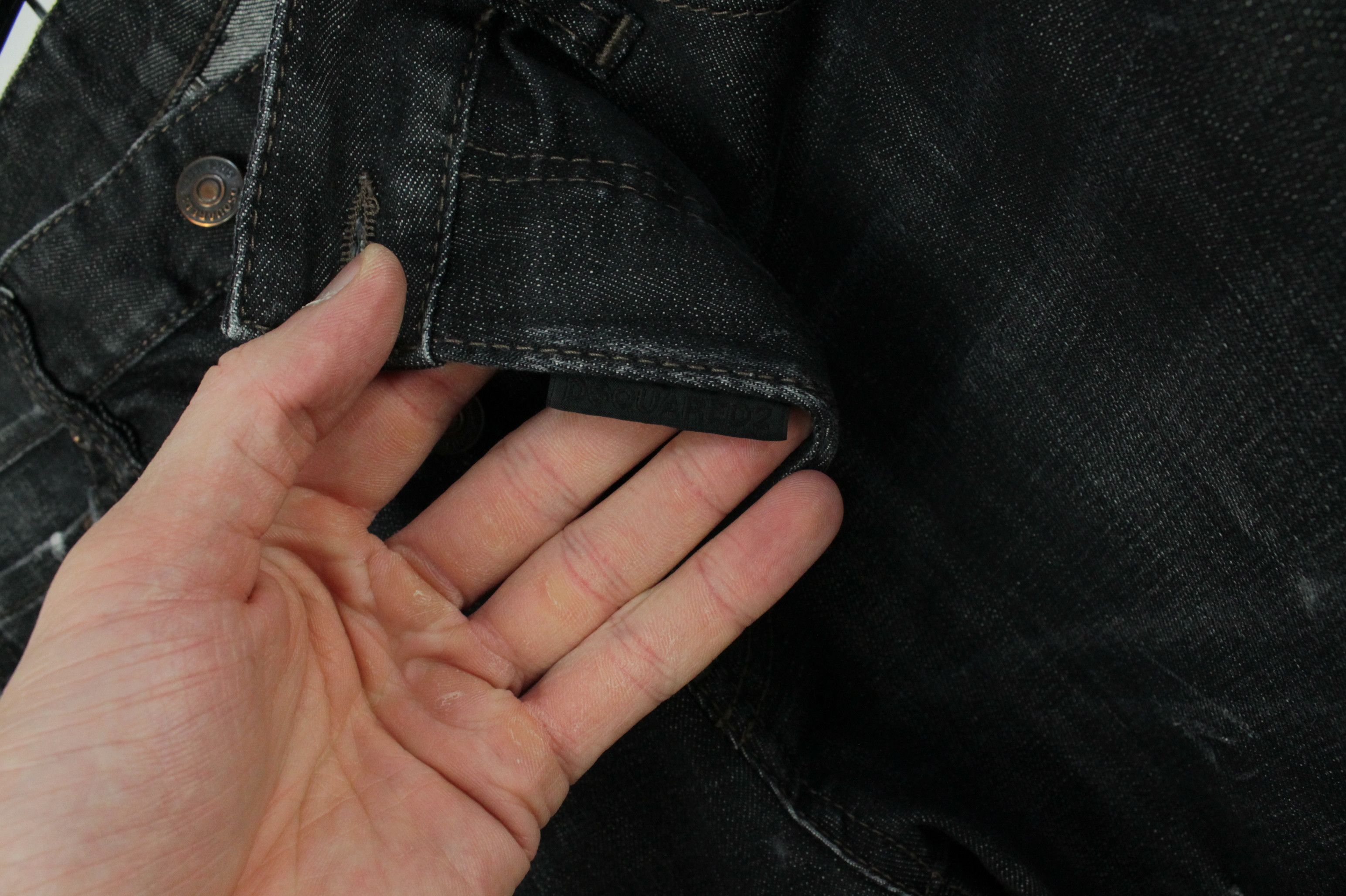 Dsquared2 Dsquared2 Cool Guy Slim Fit Distressed Black Denim Jeans Size US 32 / EU 48 - 7 Thumbnail