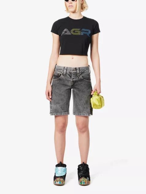 Other o1mle1224 Logo Short Sleeve T- Shirt in Black Size S / US 4 / IT 40 - 2 Thumbnail