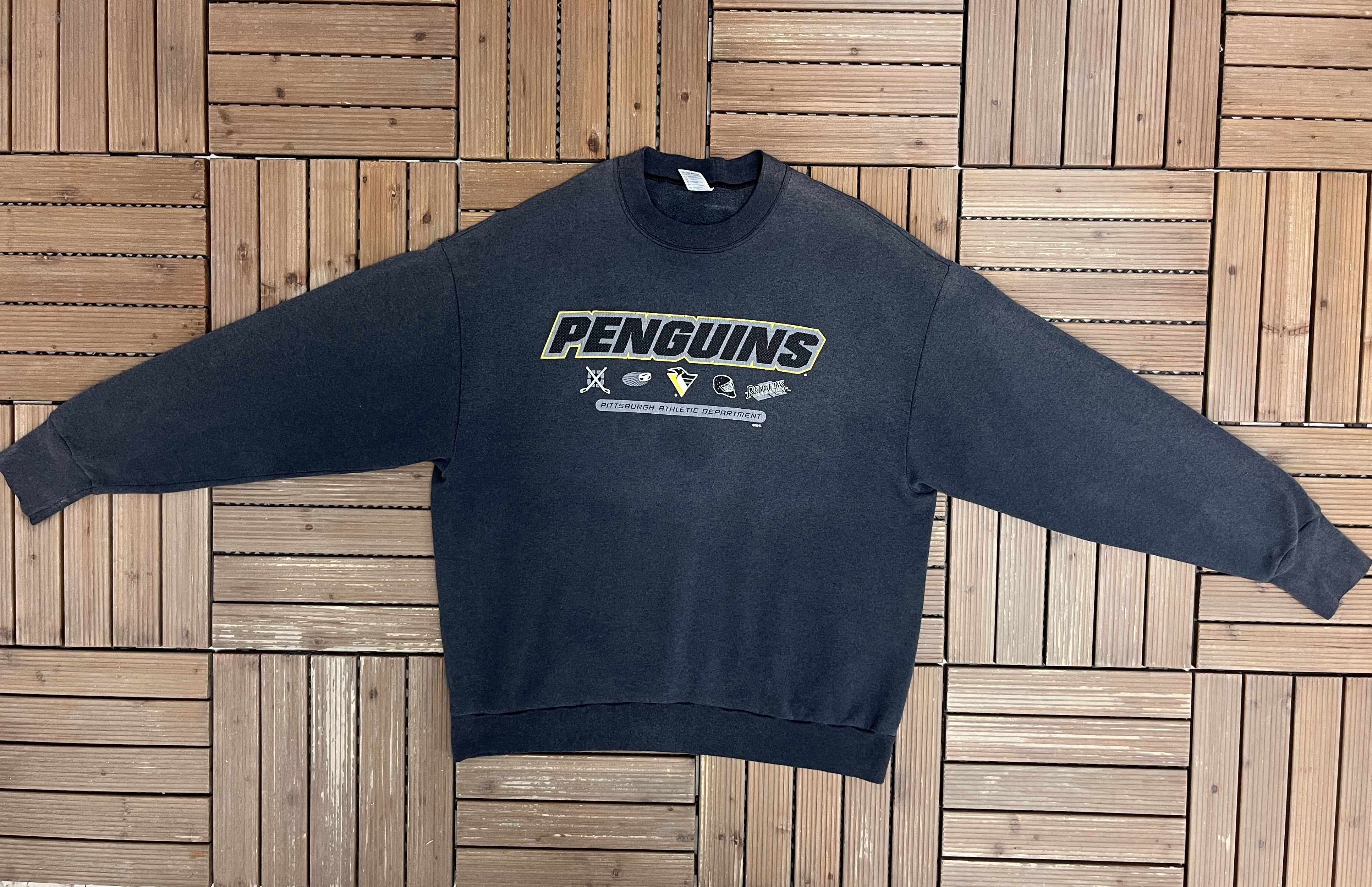 Vintage Pittsburgh Penguins Vintage Crewneck Sweater Size US XL / EU 56 / 4 - 5 Thumbnail