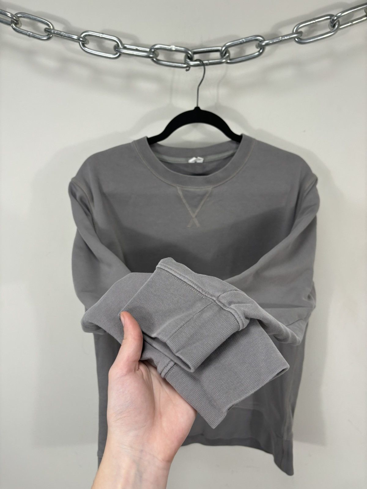 Arket Arket Men’s Grey Classic 2024 Cotton Pullover Sweatshirt Size US M / EU 48-50 / 2 - 7 Thumbnail