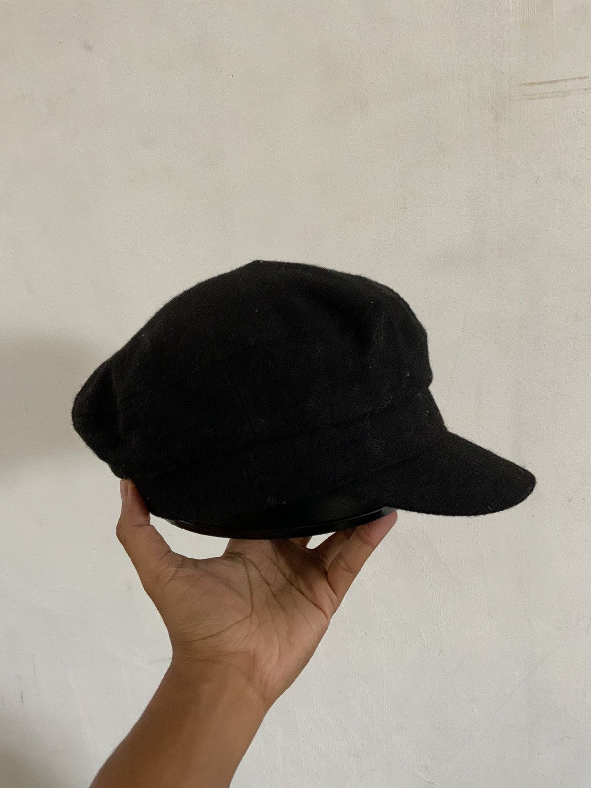 Japanese Brand Ozoc Wool Black Retro hat Size ONE SIZE - 4 Thumbnail