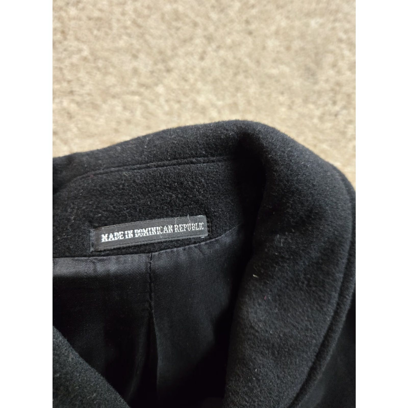 Ralph Lauren VINTAGE Lauren Ralph Lauren Overcoat Mens 42R Black Wool Button Up Coat Size US XS / EU 42 / 0 - 5 Thumbnail