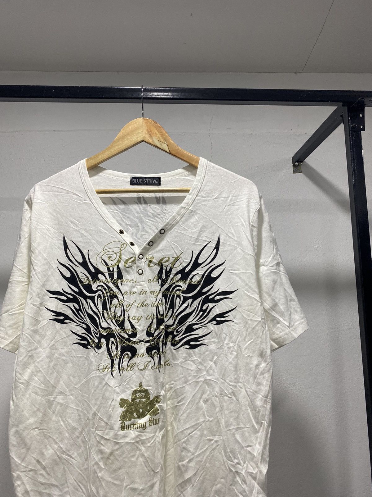 Hysteric Glamour Sick☠️ Strive Poem Flame y2k Punk Grunge Lgb Size US L / EU 52-54 / 3 - 3 Thumbnail