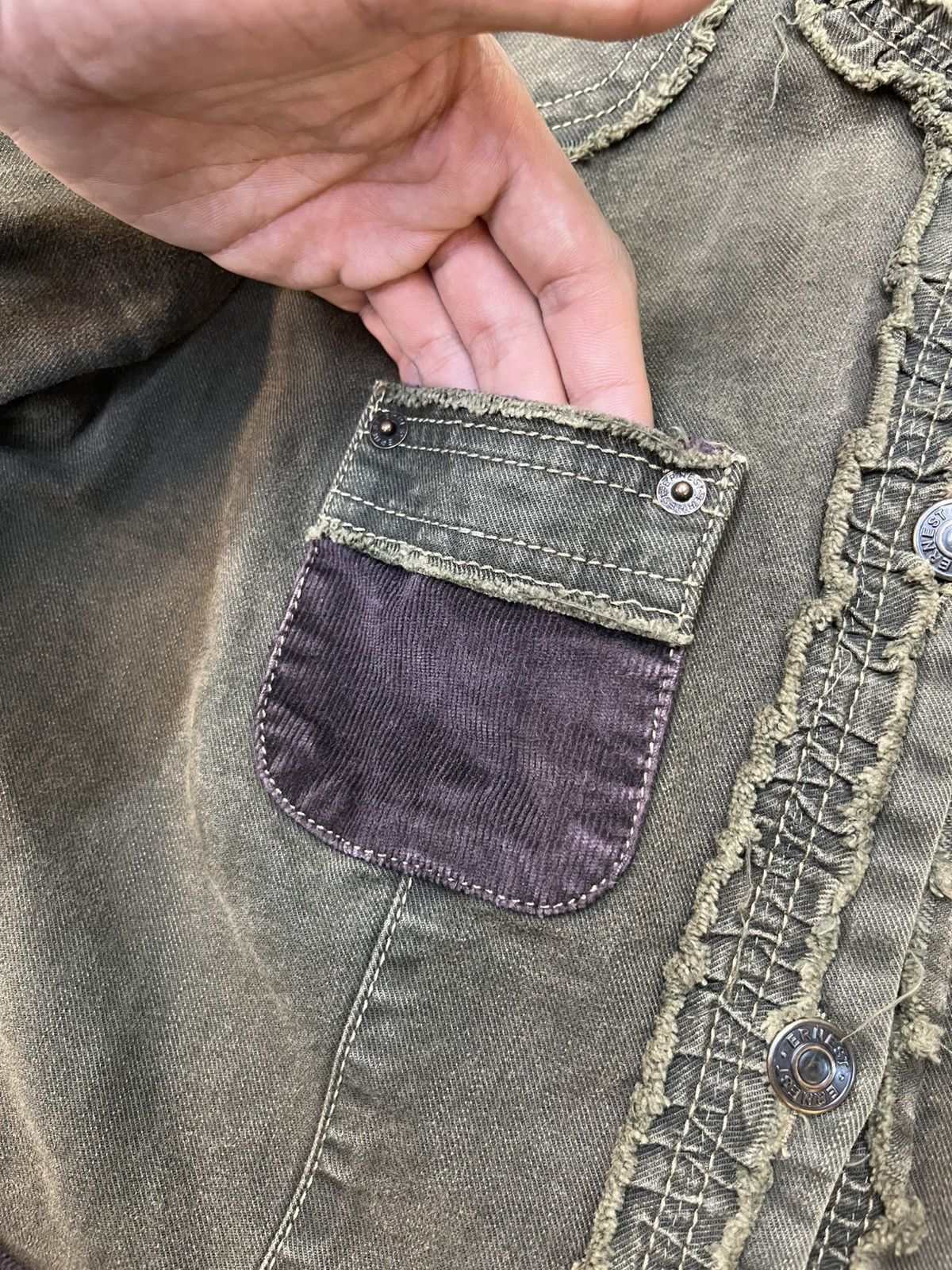Designer × Japanese Brand 2YK ERNEST JAPAN- Vkei Patchwork Jacket Size US M / EU 48-50 / 2 - 6 Thumbnail