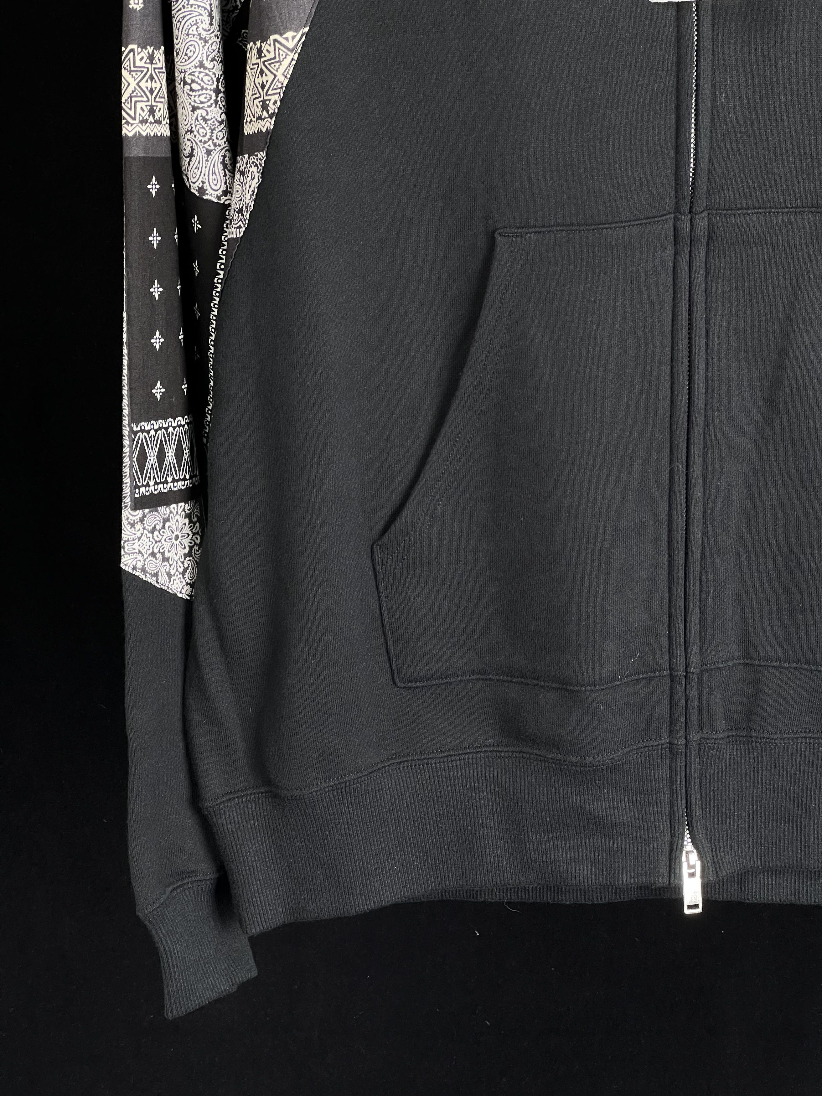 Sophnet. Brand New Bandana Chest Panel Zip Up Hoodie Black XL Size US XL / EU 56 / 4 - 4 Thumbnail