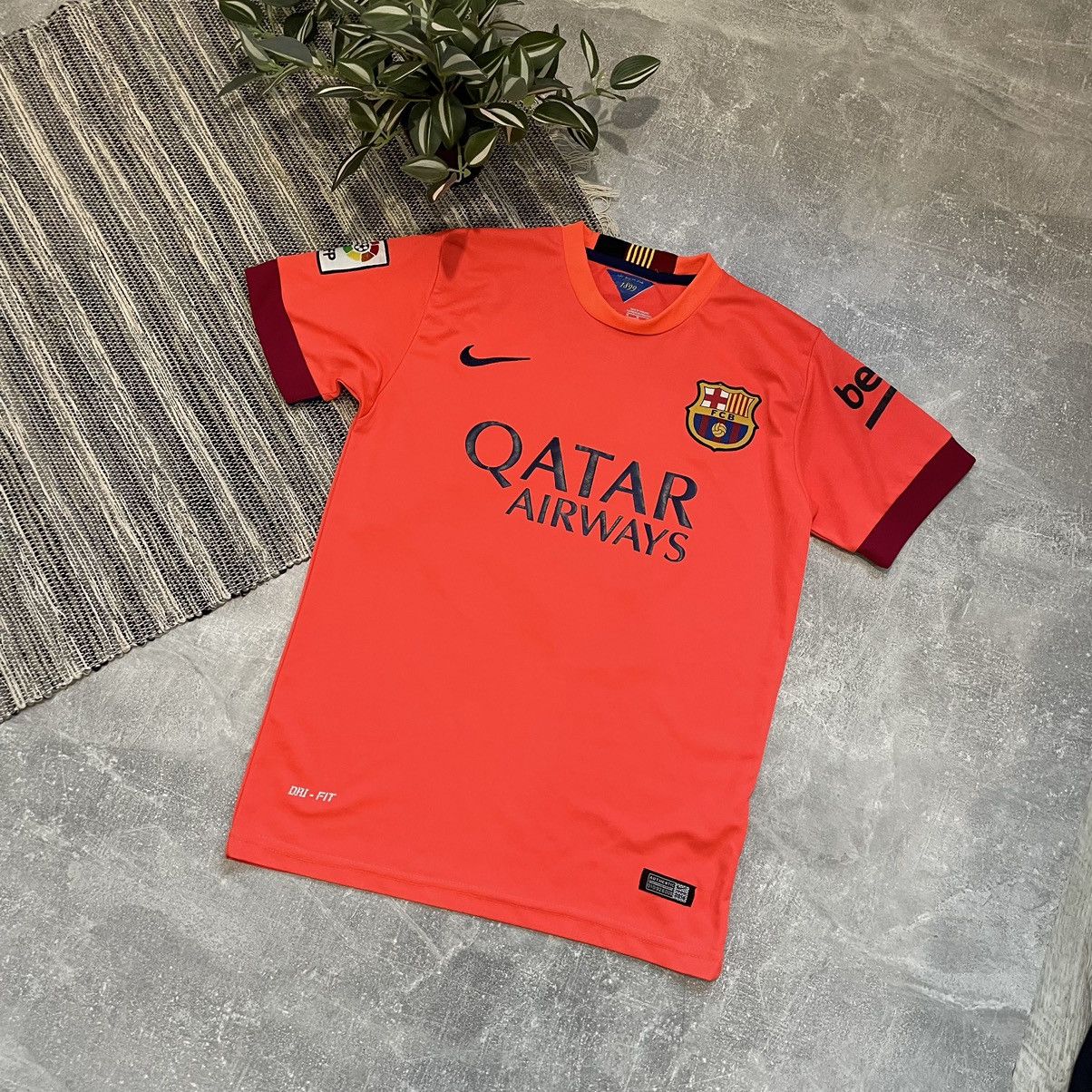 Jersey × Nike × Soccer Jersey NIKE Barcelona FCB qatar airway MESSI