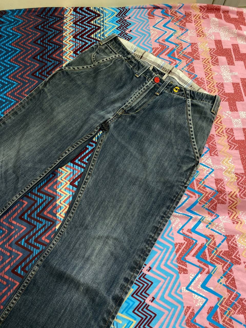 Levi's Crazy vintage y2k faded washed Levi’s denim jeans skater Size US 32 / EU 48 - 17 Thumbnail