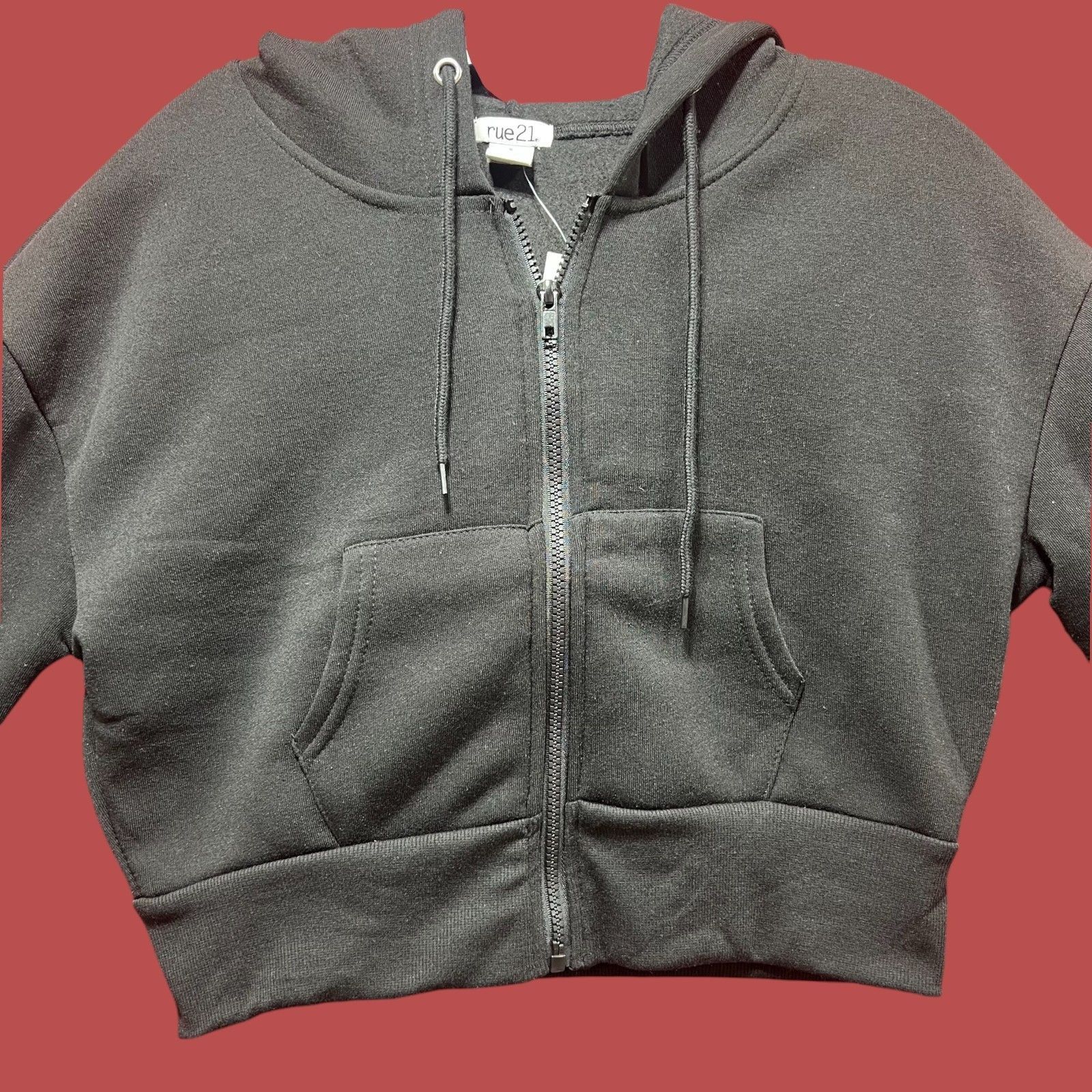 rue21 Rue 21 - Women's Long Sleeve Hooded Sweatshirt - Black - Sma Size S / US 4 / IT 40 - 9 Thumbnail