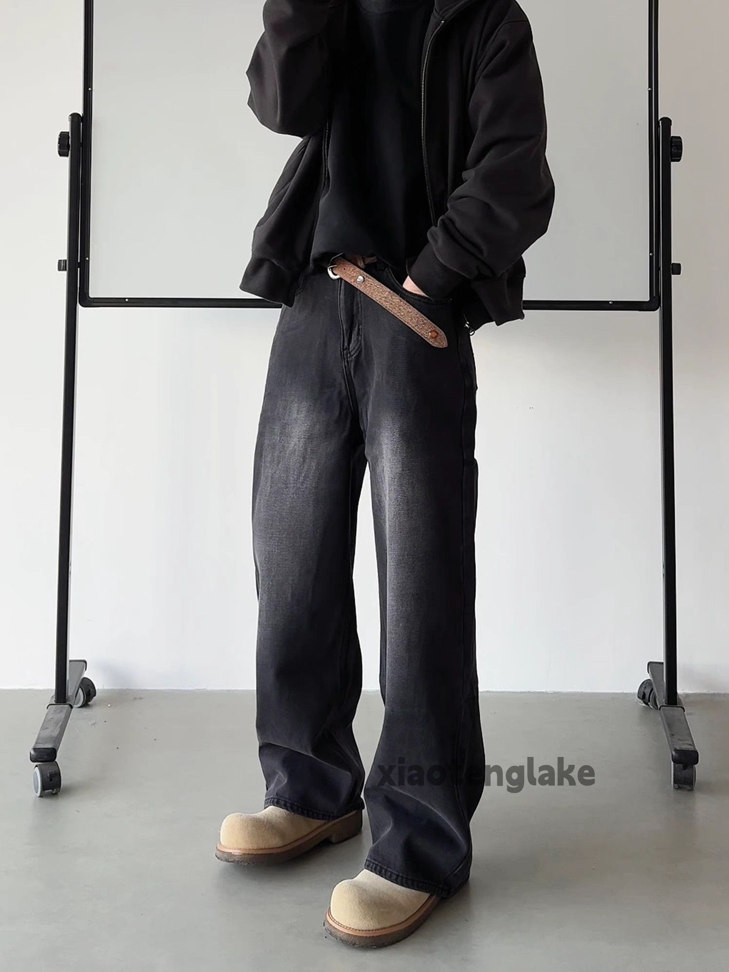 Jean × Vintage utility washed faded loose baggy yuppie cleanfit jeans Size US 30 / EU 46 - 6 Thumbnail