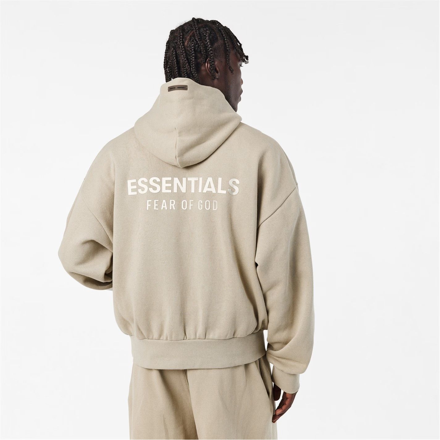 Fear of God o1g2r1mq0426 Overhead Hoodie in Beige Size US XXS / EU 40 - 3 Thumbnail