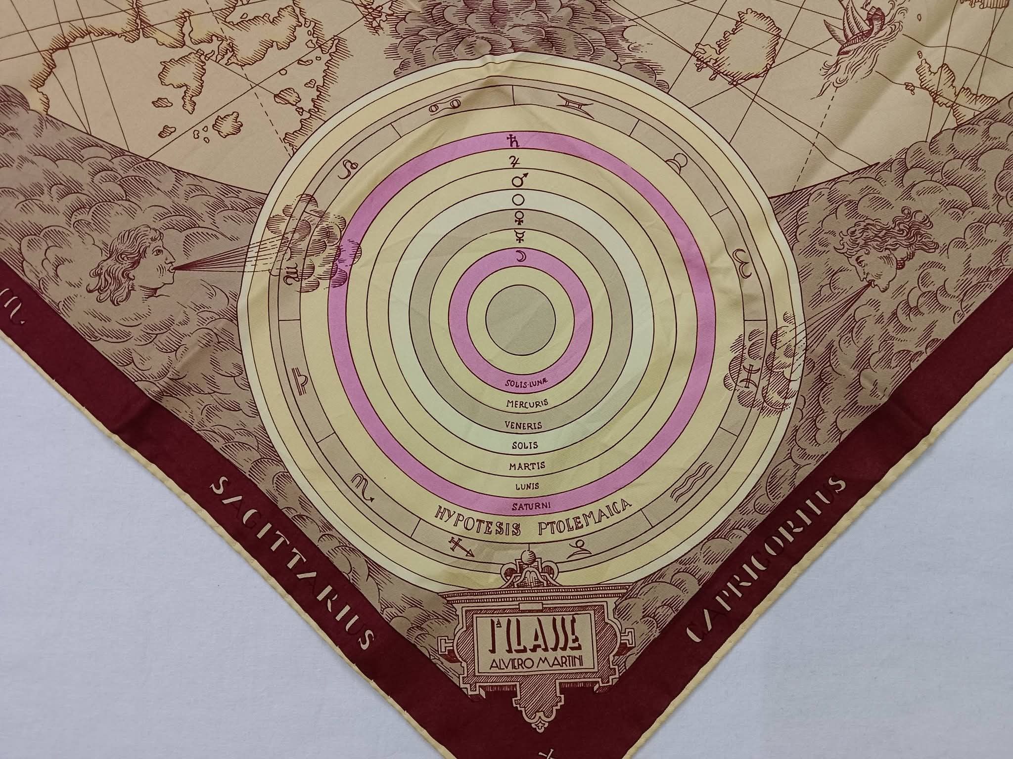 Alviero Martini Alviero Martini Silk Scarf Zodiac Illustration Size ONE SIZE - 9 Thumbnail