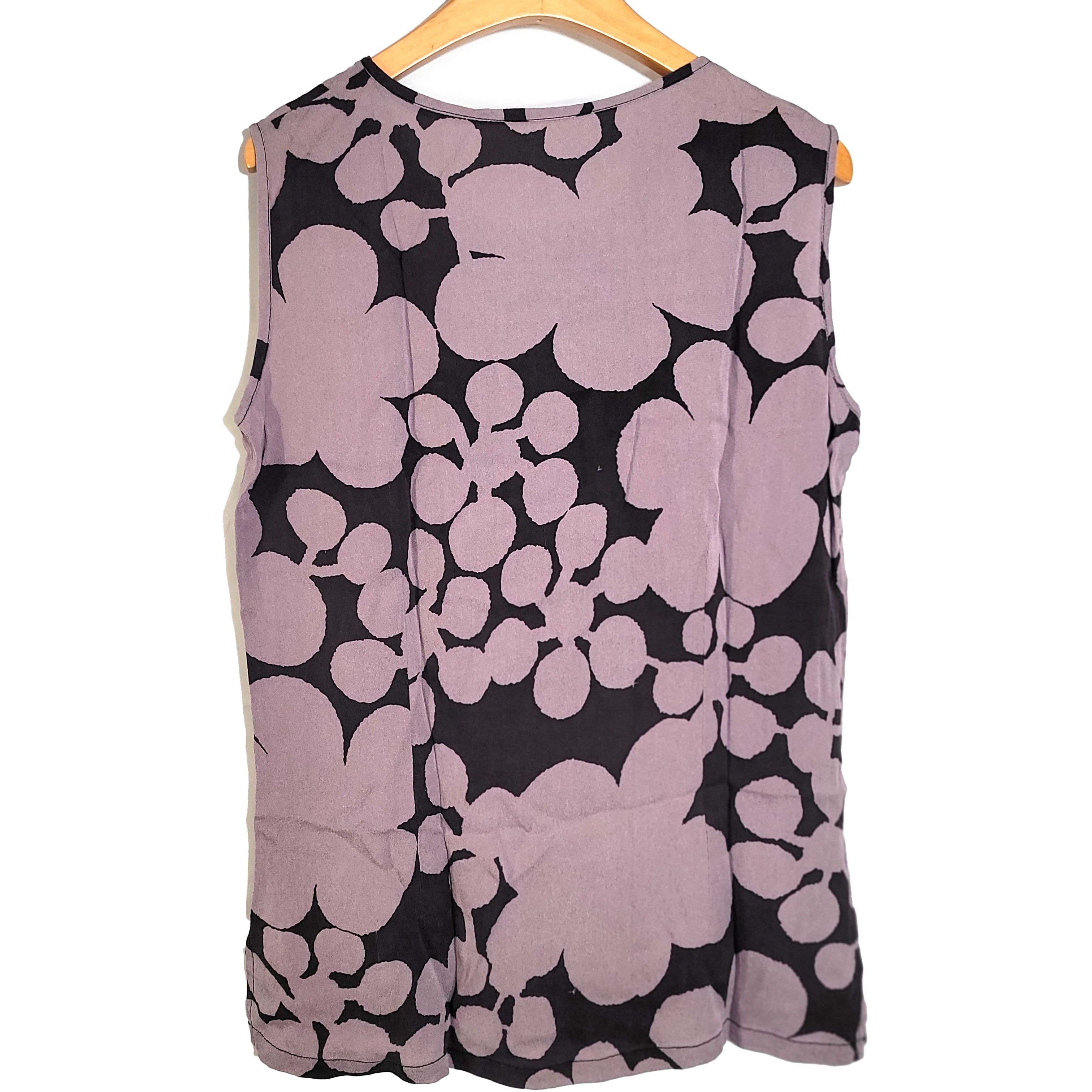 Other Women's 100% Silk Size S Sleeveless Tank Top SCB818 Size S / US 4 / IT 40 - 2 Thumbnail