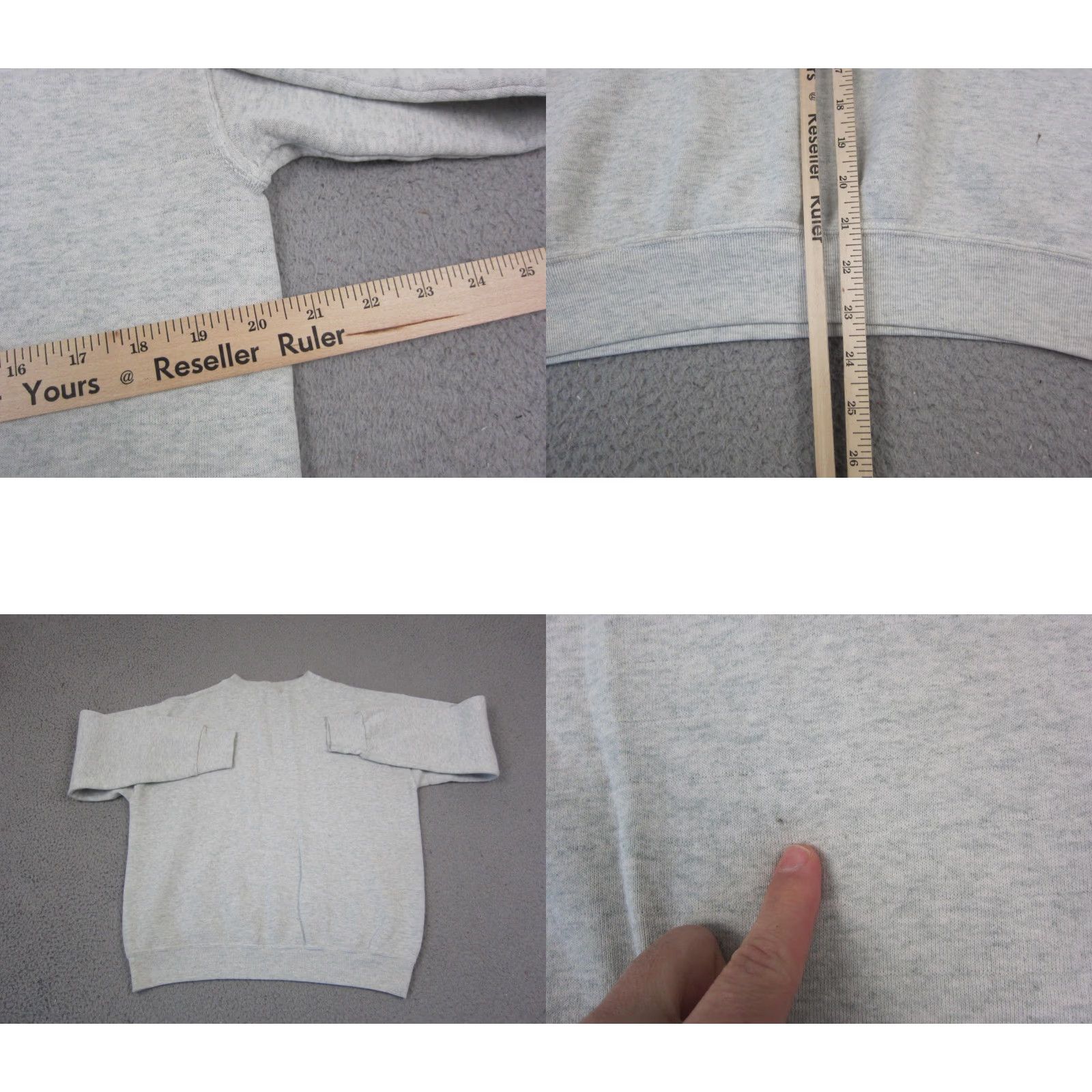 Fruit Of The Loom VINTAGE Fruit of the Loom Sweatshirt Mens M Gray Pullover Crew Neck 90s Size US M / EU 48-50 / 2 - 8 Thumbnail