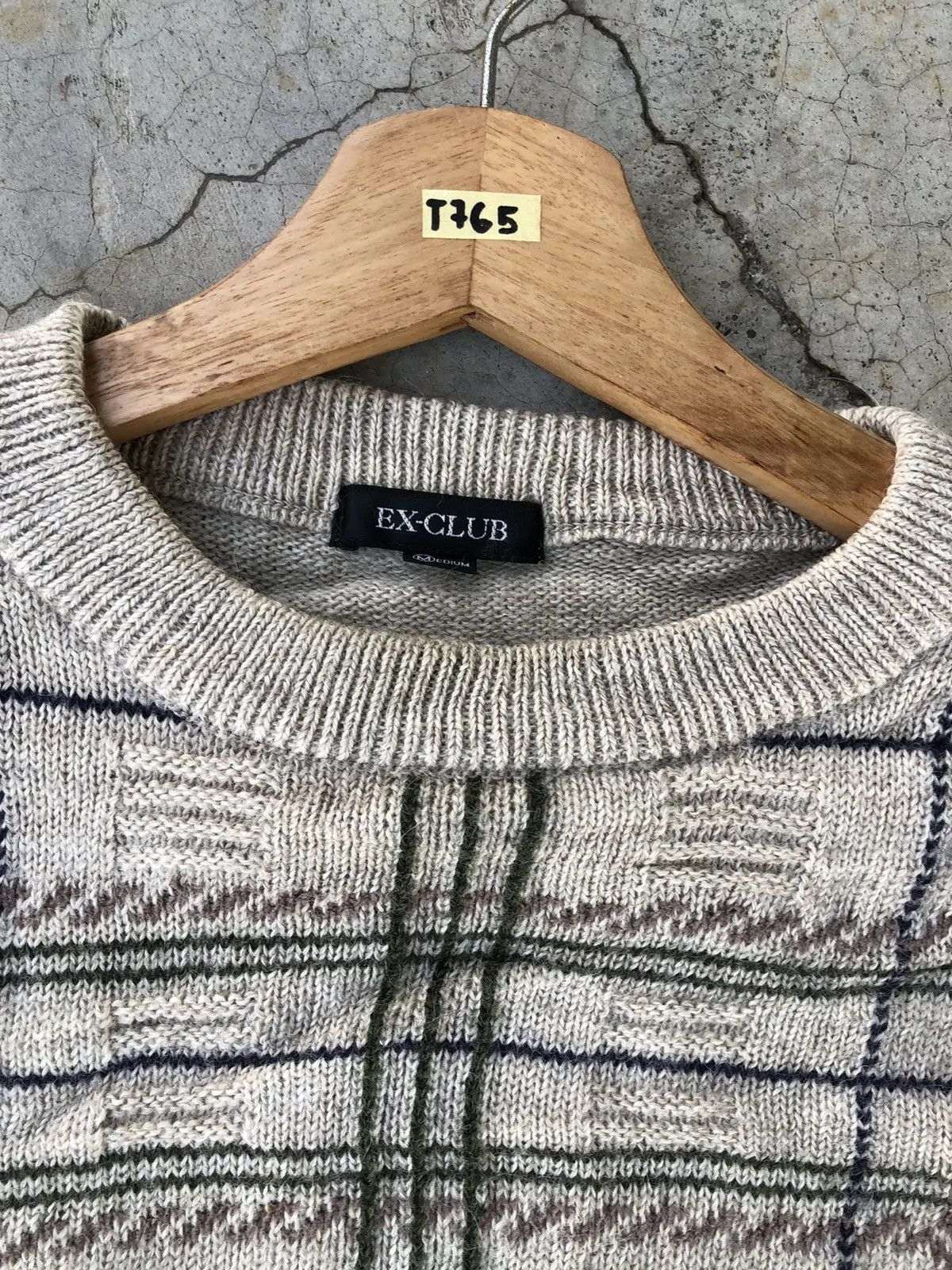 Designer × Japanese Brand × Vintage 📌Japanese Ex-Club Knitsweater Jumper/Memeri Free style Size US L / EU 52-54 / 3 - 7 Thumbnail