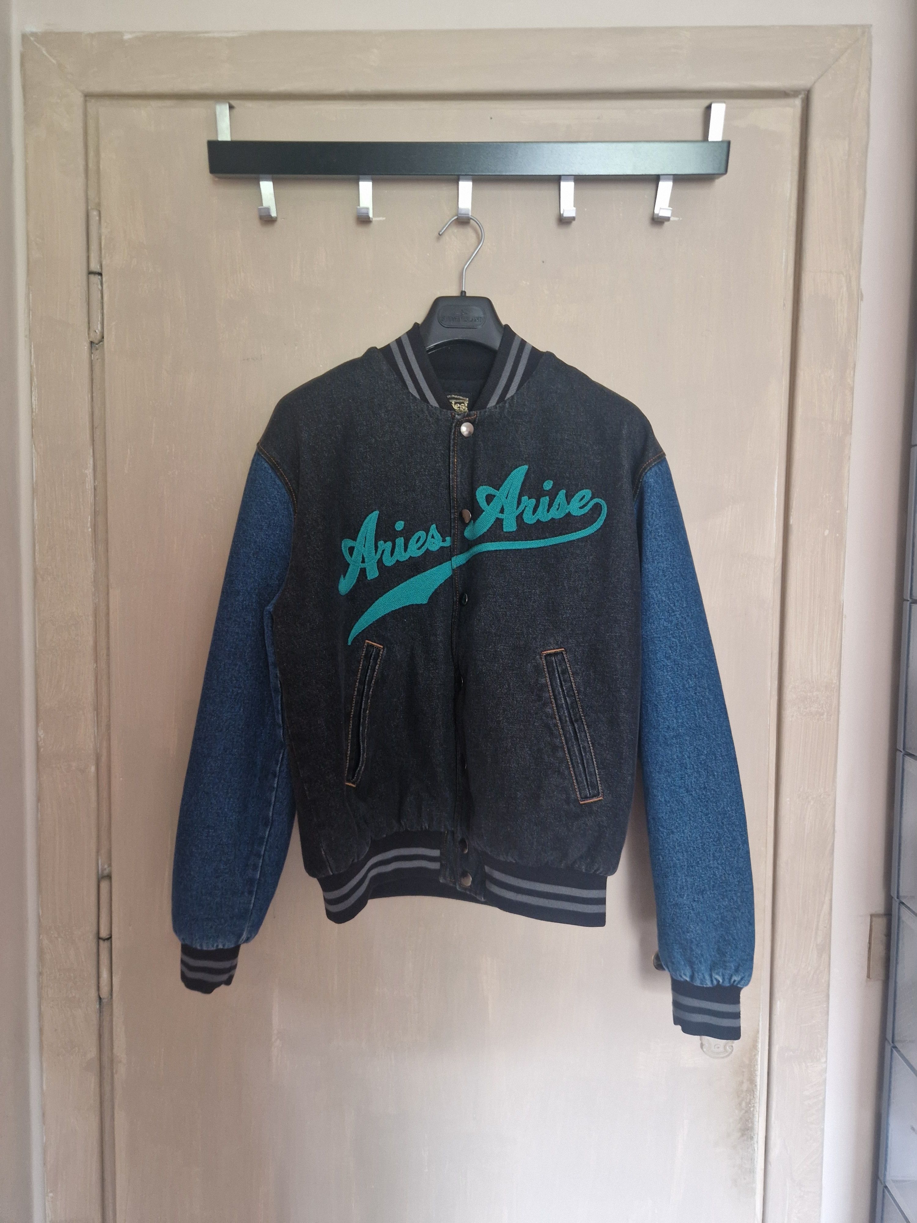Aries Varsity Denim Jacket Size US M / EU 48-50 / 2 - 1 Thumbnail