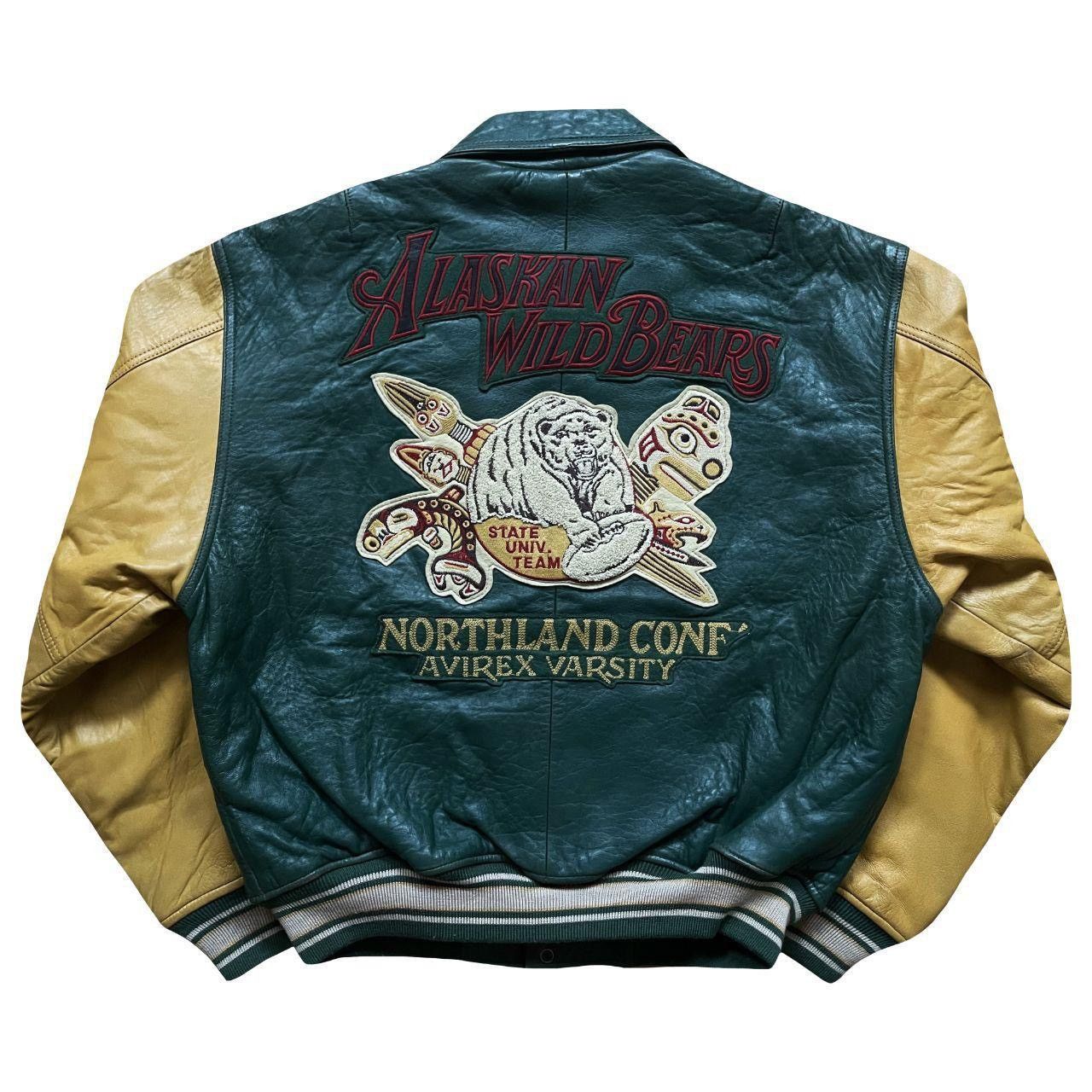 Avirex Avirex Leather Varsity Jacket Size US M / EU 48-50 / 2 - 1 Thumbnail