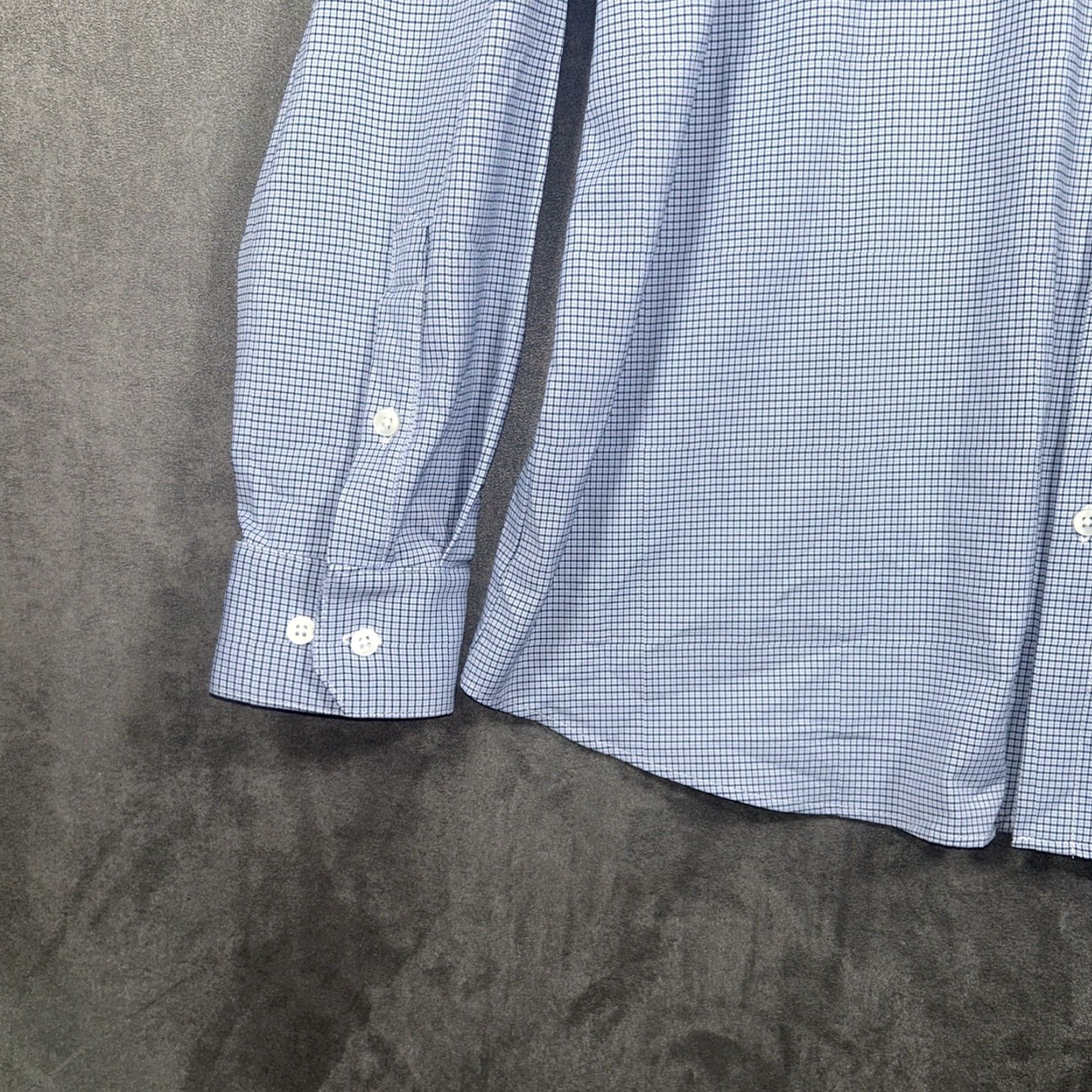 Mizzen+Main Mizzen+Main Performance Stretch Button Up Shirt Long Sleeve Trim Fit Mens XXL Blue Size US XXL / EU 58 / 5 - 5 Thumbnail