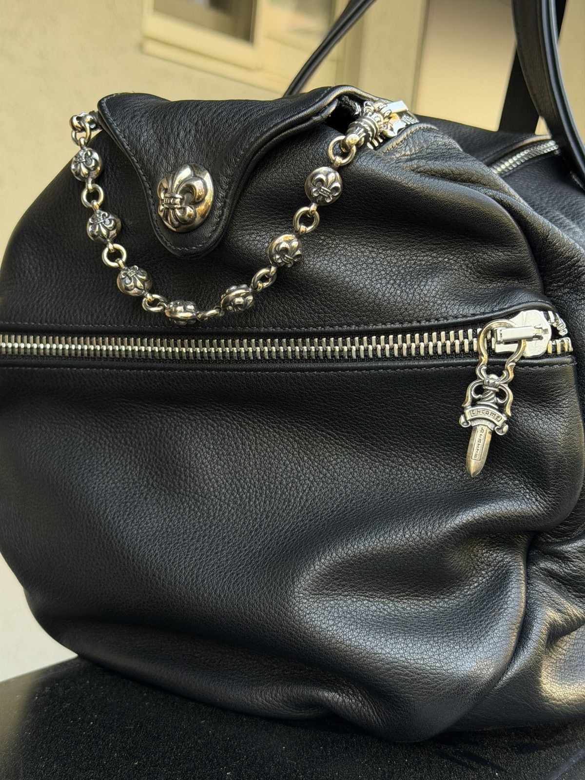 Chrome Hearts Chrome Hearts Fleur Patch Black Duffle Bag Size ONE SIZE - 3 Thumbnail