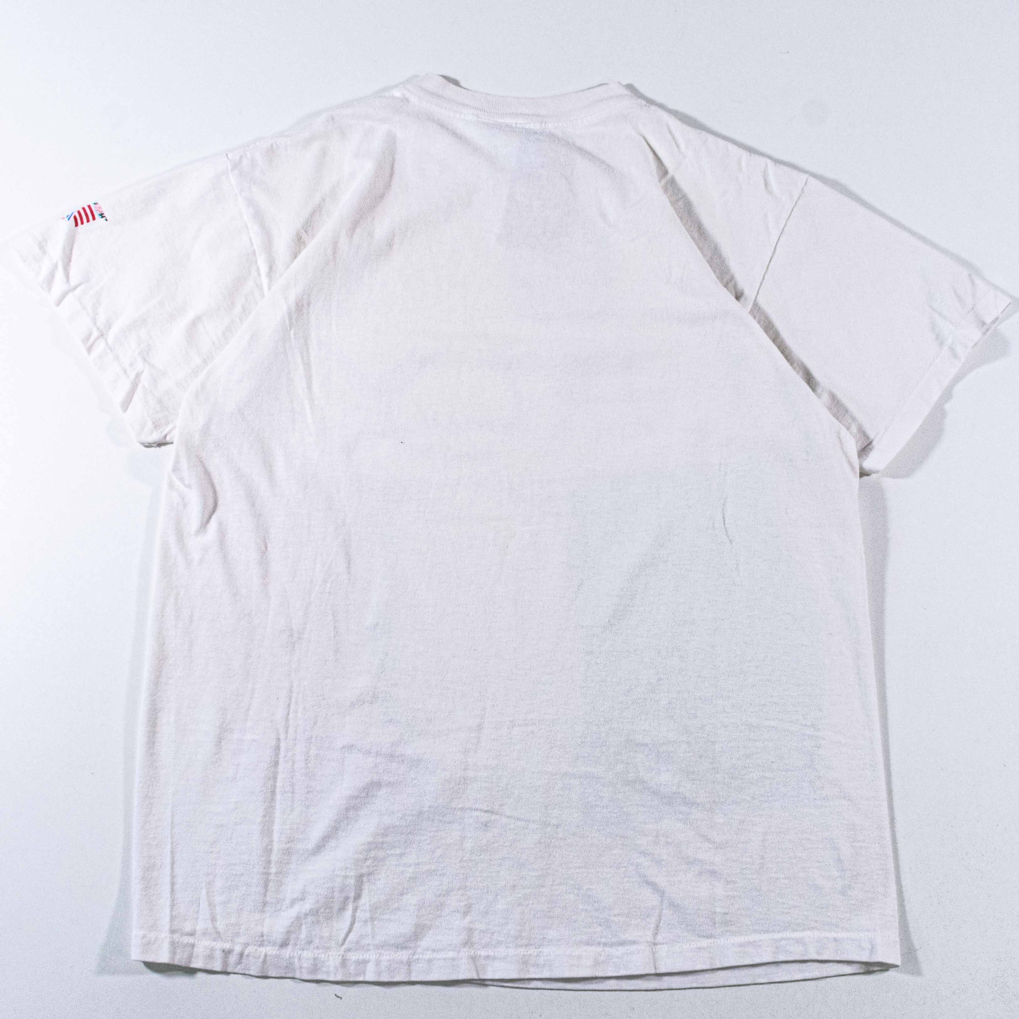 Vintage VTG Line Shots 1994 World Cup Italy T-Shirt Big Print Soccer Size US L / EU 52-54 / 3 - 2 Thumbnail