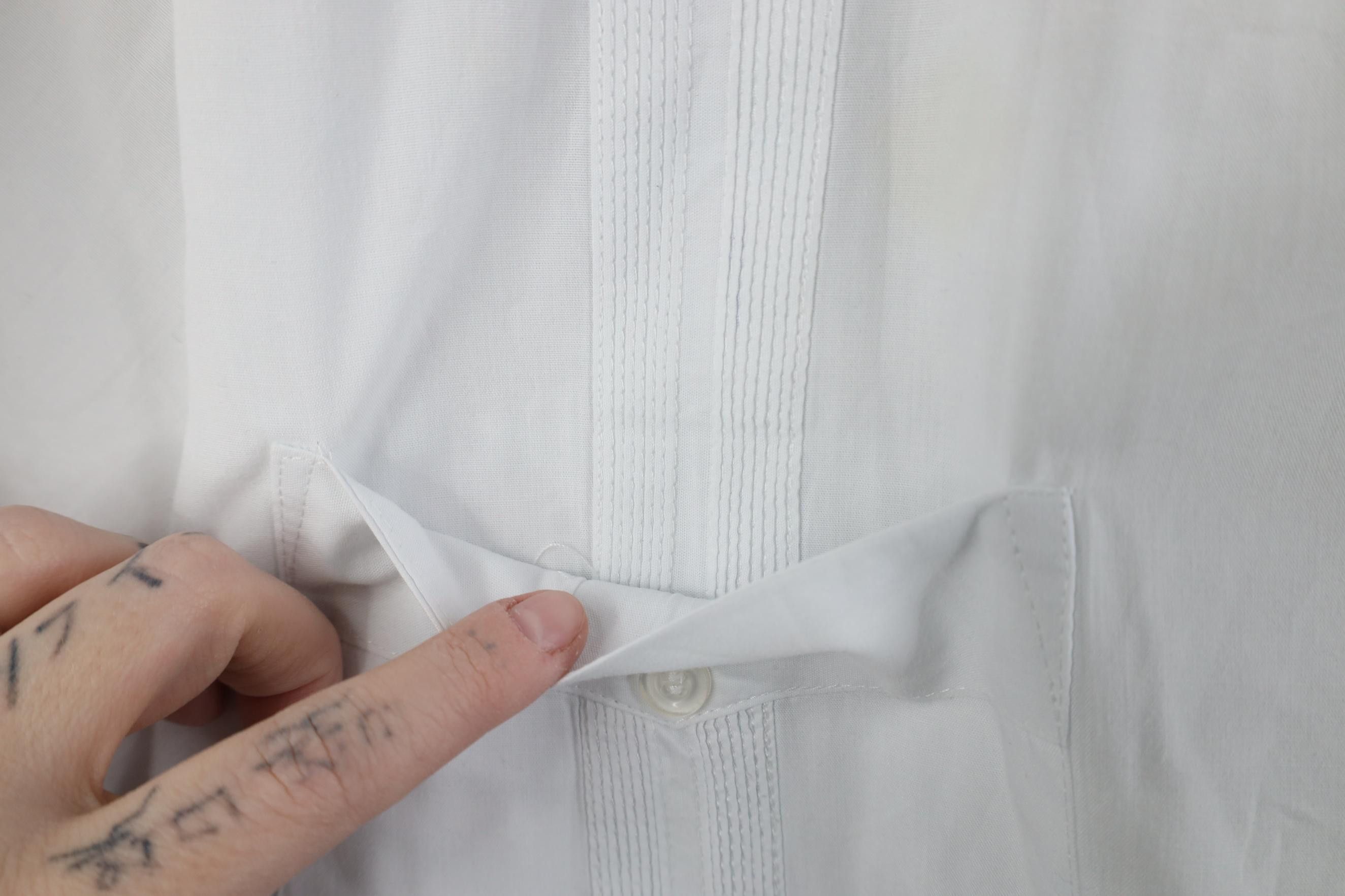 Vintage Vintage 70s Guayabera Beach Wedding Collared Button Shirt Size US XL / EU 56 / 4 - 7 Thumbnail