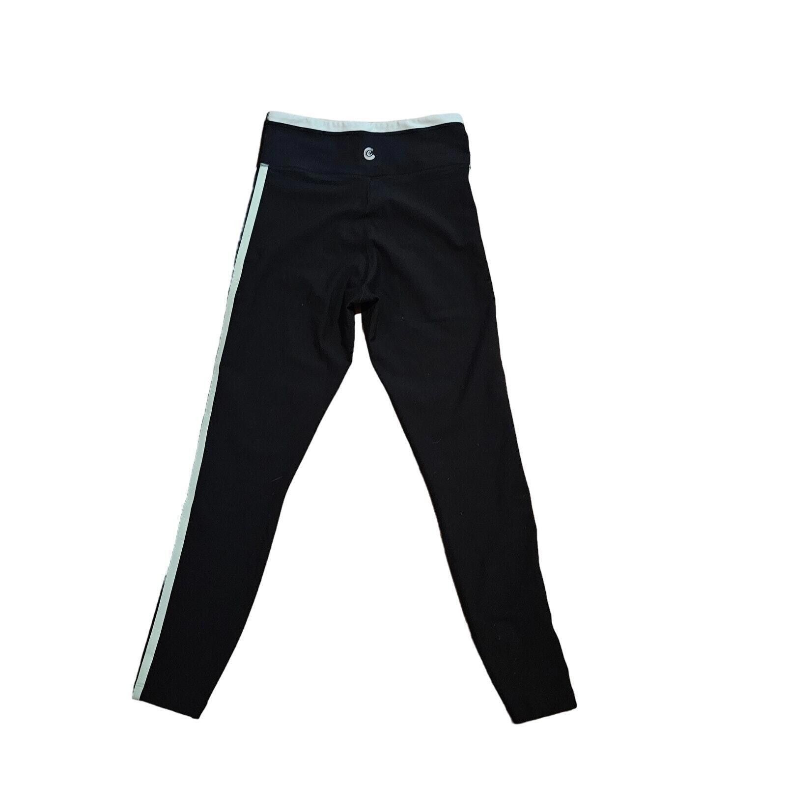 Designer Calme by Johnny Was Black Striped Leggings Size M NWOT Size 32" / US 10 / IT 46 - 2 Thumbnail