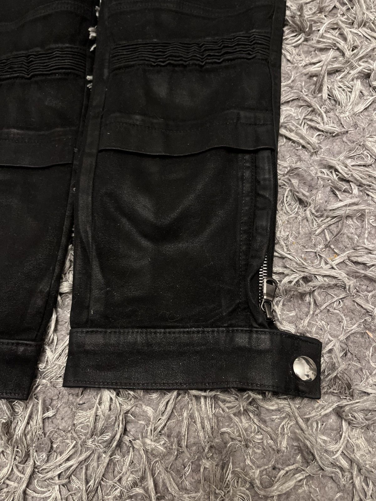 パンツ DIESEL BLACK GOLD Archive Cargo Pants Archive avant garde waxed biker pants diesel black gold