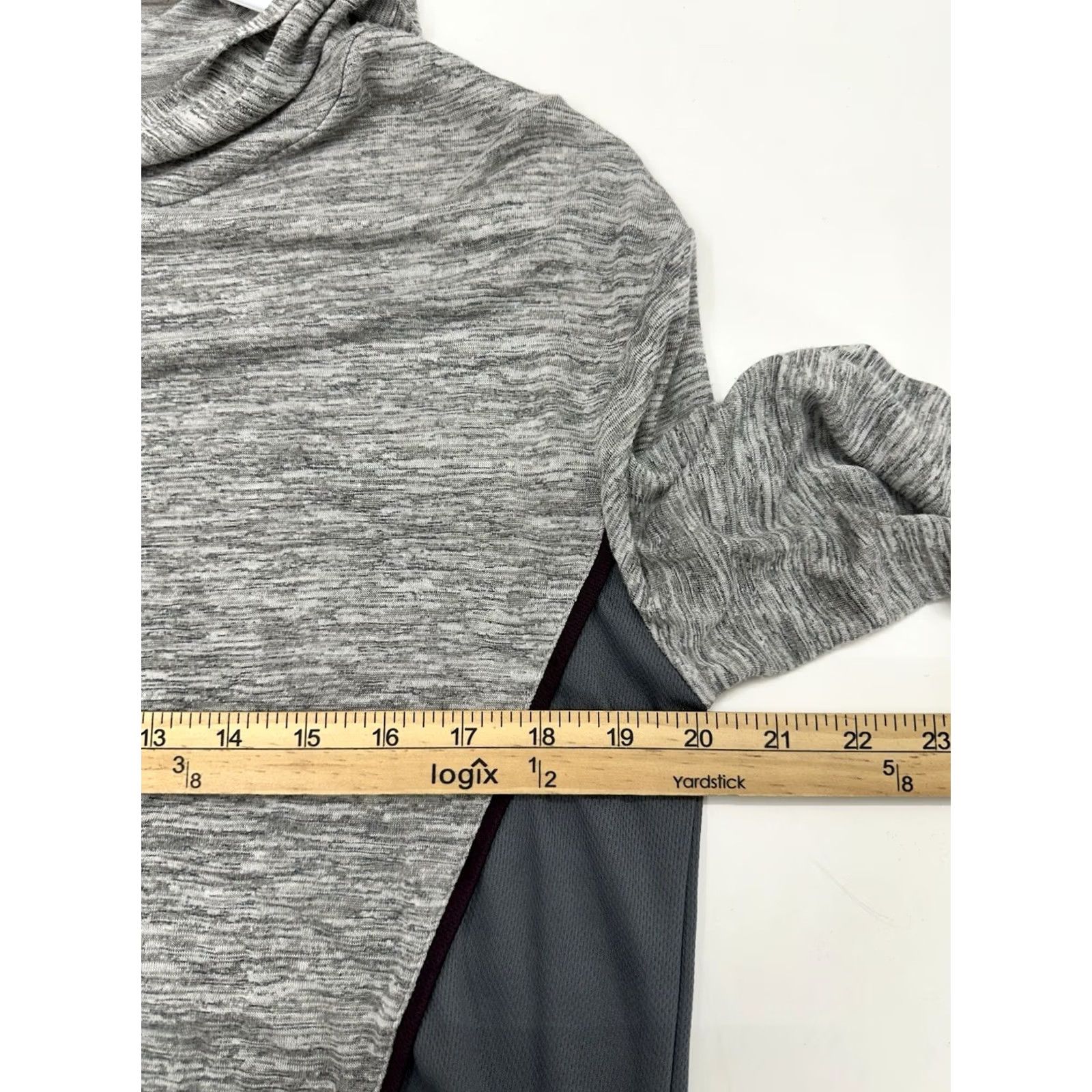 Vintage Charlotte Russe Sport Womens Shirt Cropped Hooded Long Sleeve Gray Size L Shirt Size L / US 10 / IT 46 - 6 Thumbnail