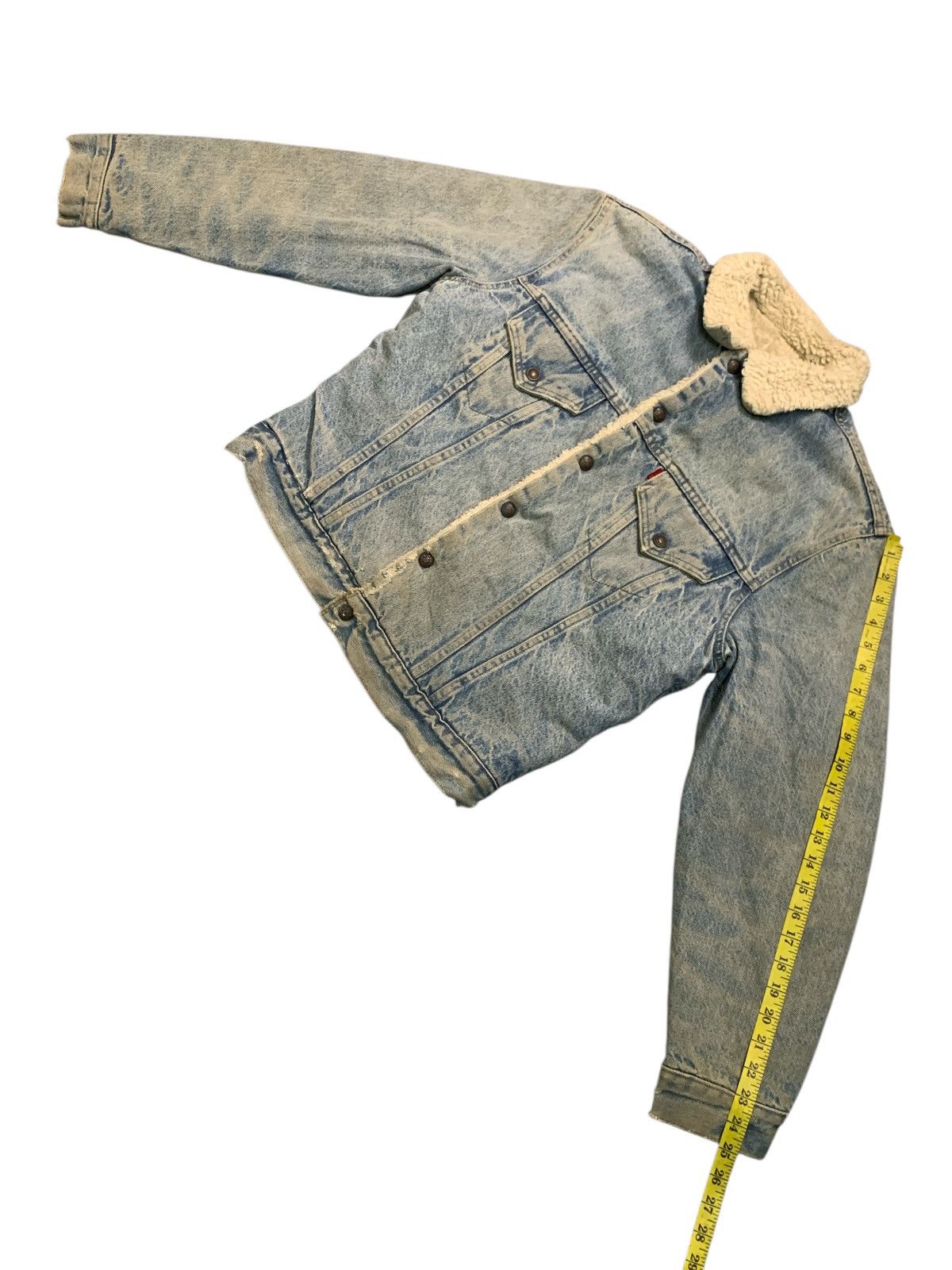 Levi's Vintage Clothing Rare Design Vintage Levi’s Single R Sherpa Jacket Size M / US 6-8 / IT 42-44 - 12 Thumbnail