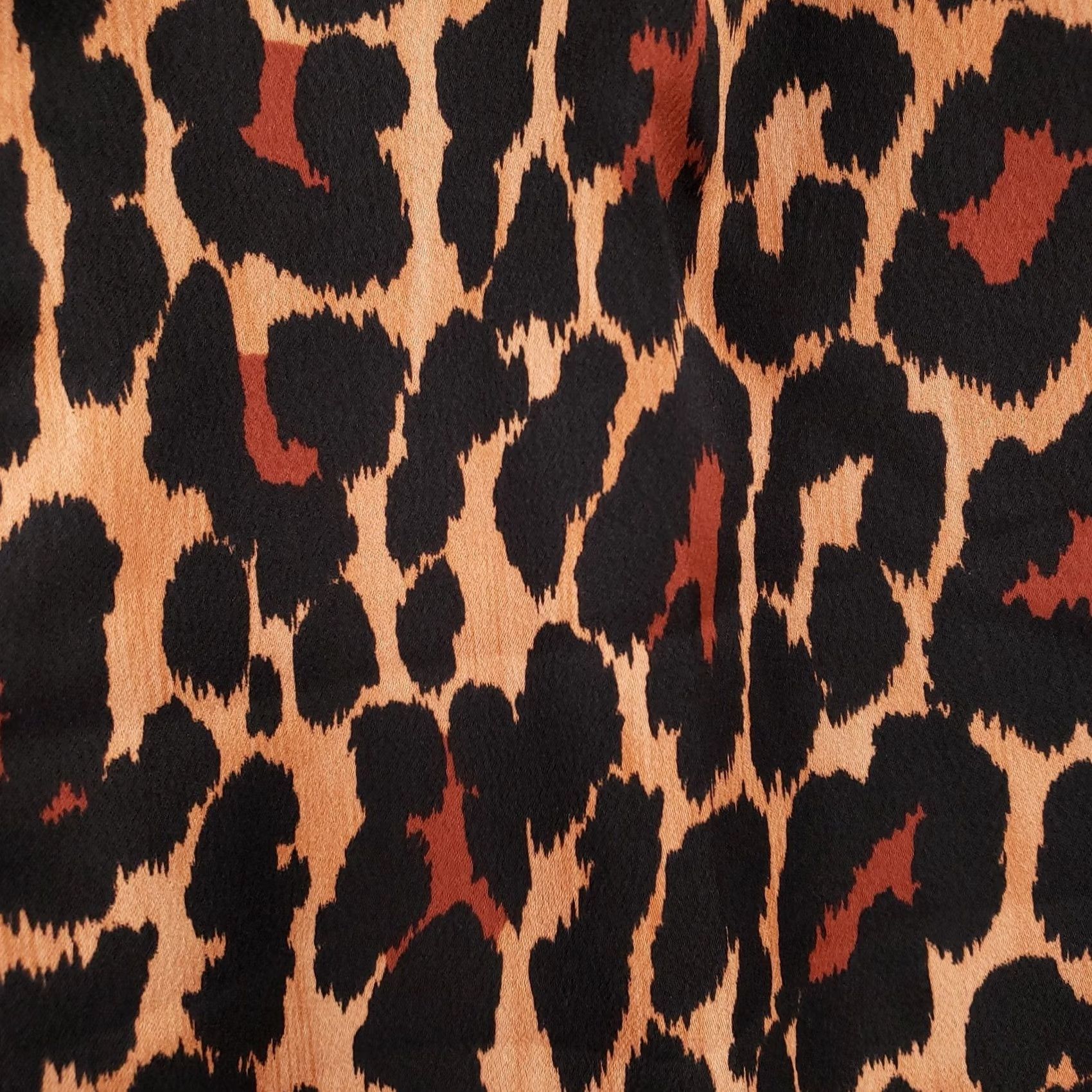J.Crew J.CREW Pants Women 0 Orange High Rise Wide-Leg Trouser Leopard Print Dress Pants Size 25" / US 0 / IT 36 - 4 Thumbnail