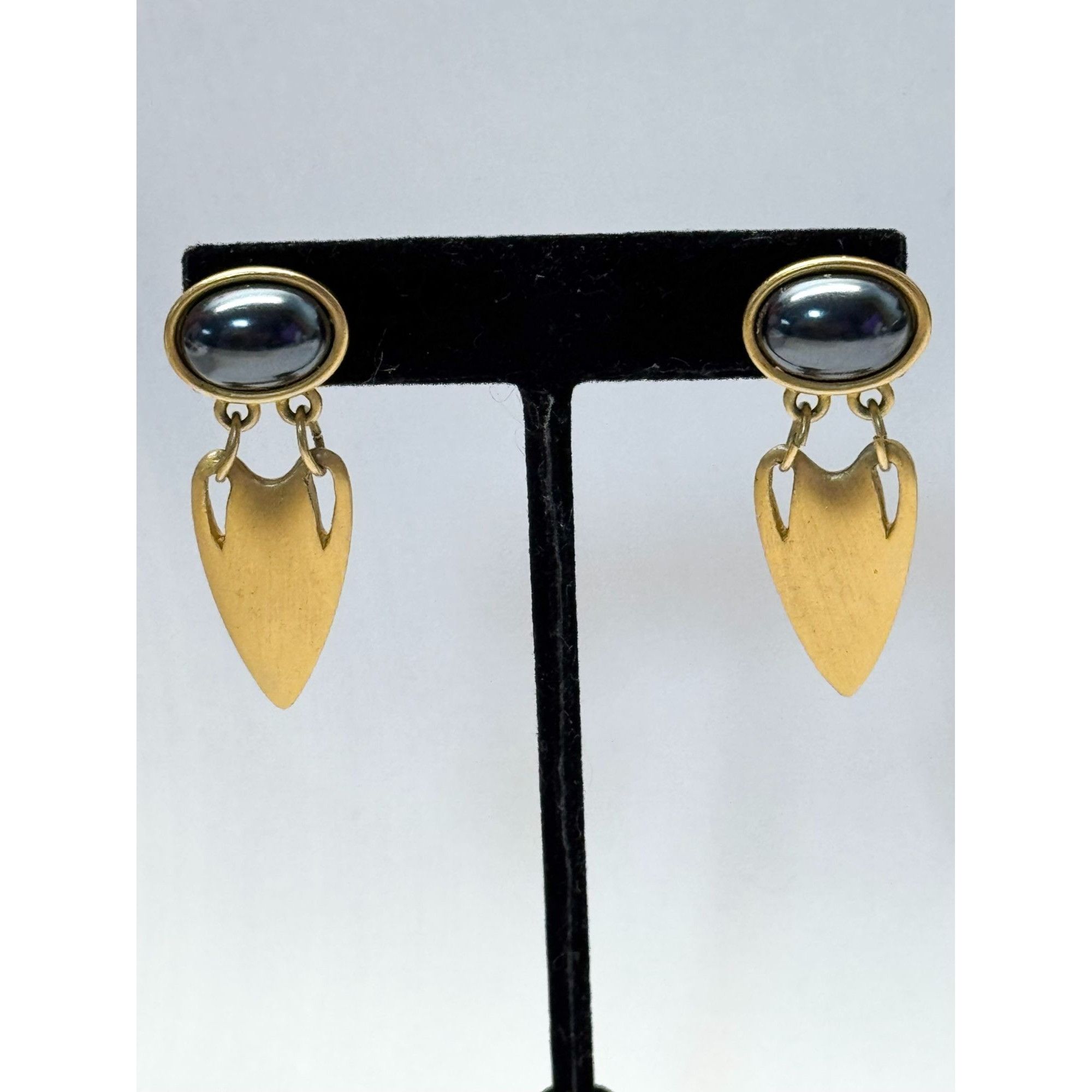 Vintage Marvella vintage gold drop earrings Size ONE SIZE - 1 Thumbnail