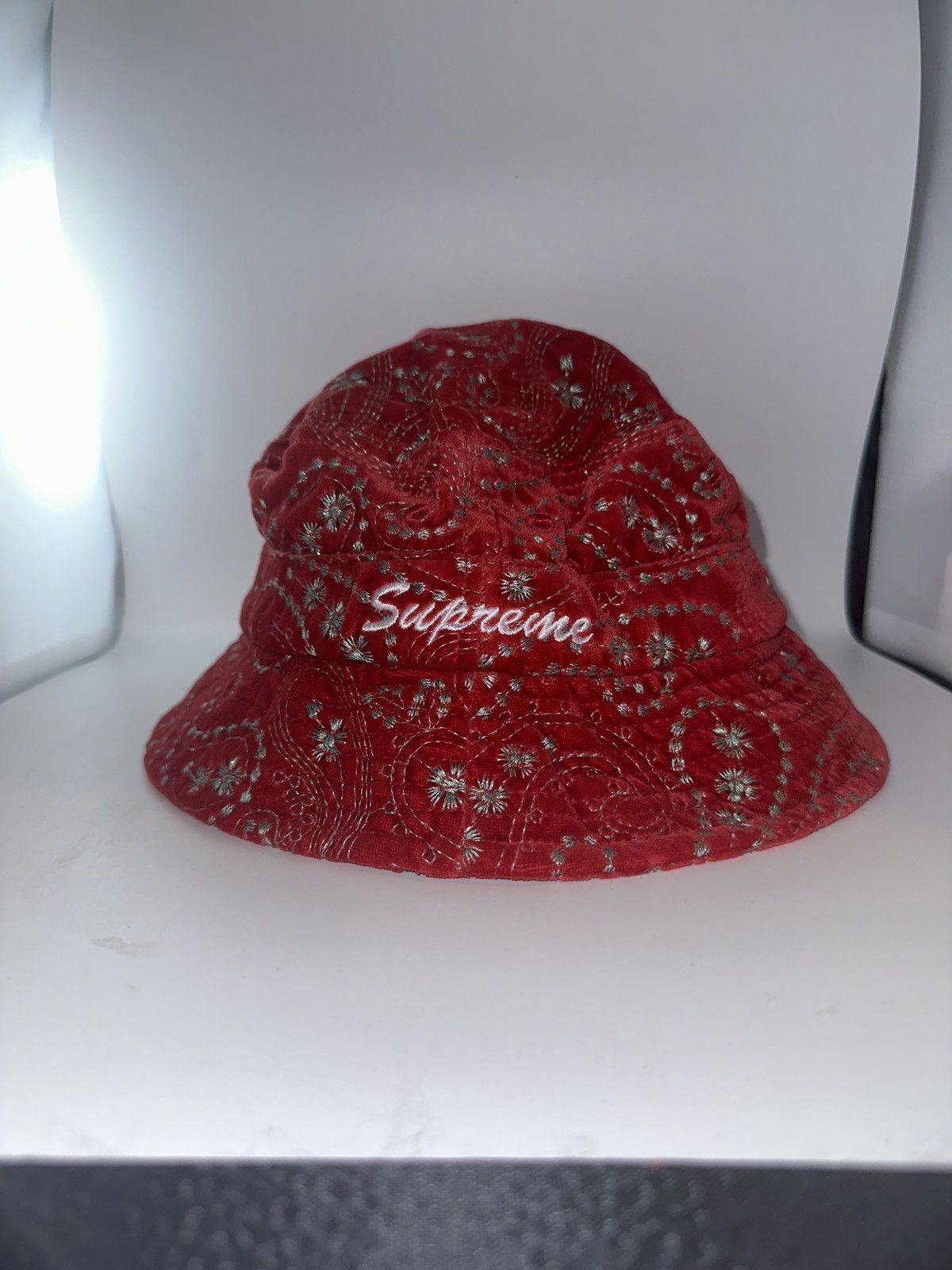 Supreme × Velvet Supreme Velvet Paisley Boonie M/L FW23 | Grailed
