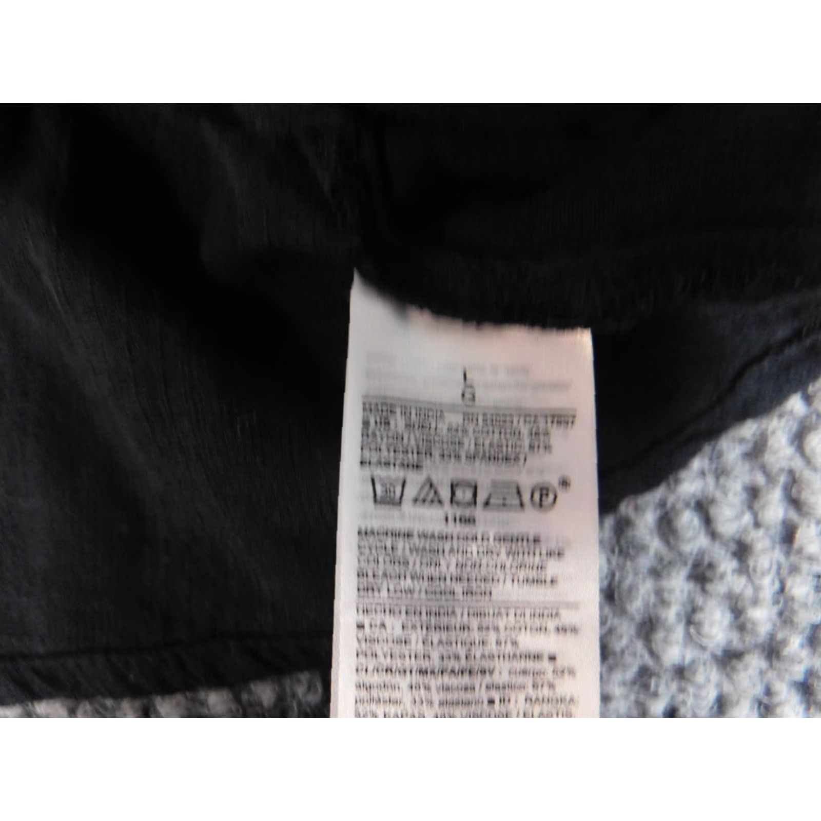 Old Navy Old Navy Blouse L Black Womens Casual Cotton Collared Pullover Stretch Shirt Regular Size L / US 10 / IT 46 - 6 Thumbnail