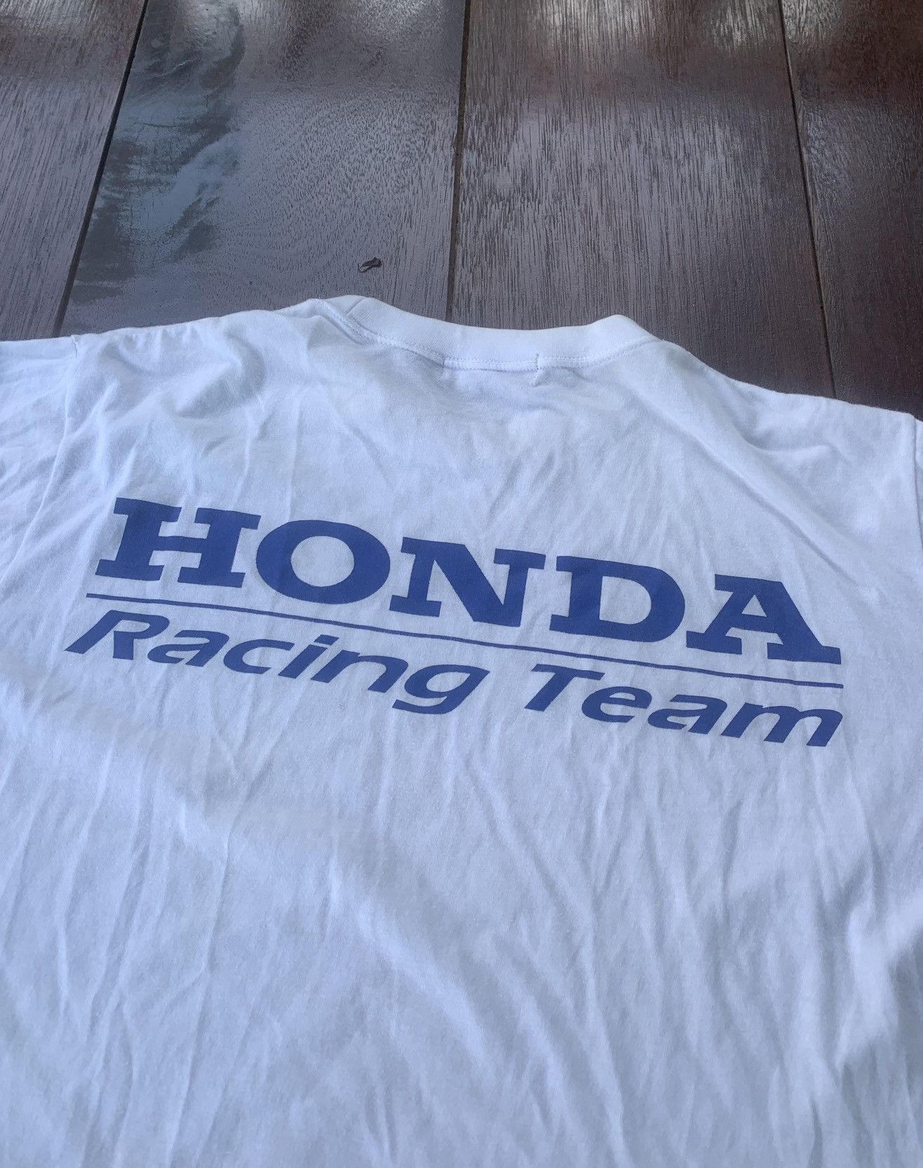 Honda Vintage Honda Racing Team Japan white tee Size US M / EU 48-50 / 2 - 4 Thumbnail