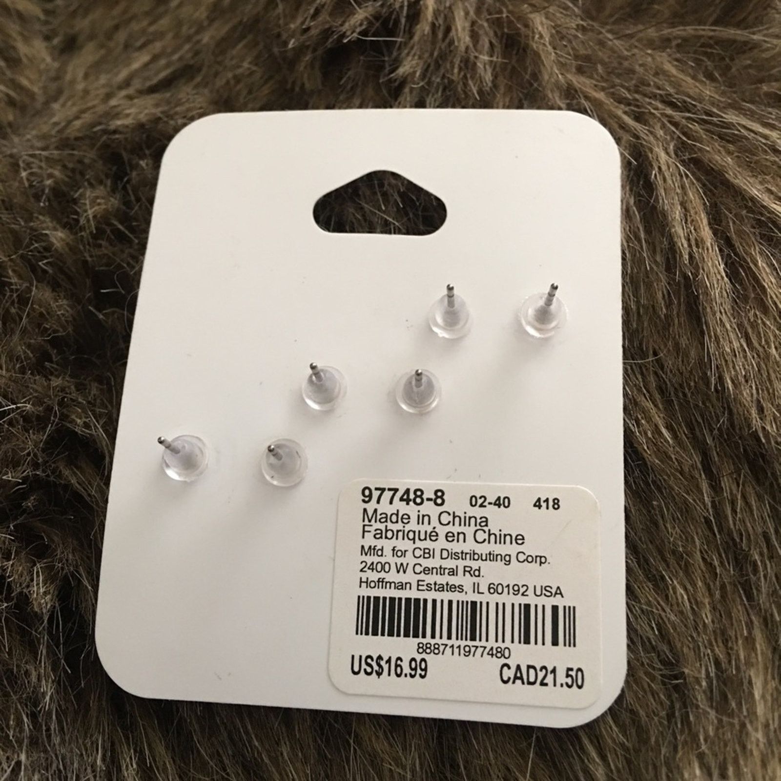 Jewelry Claire’s set of three cubic zirconia earrings NWT Size ONE SIZE - 2 Thumbnail